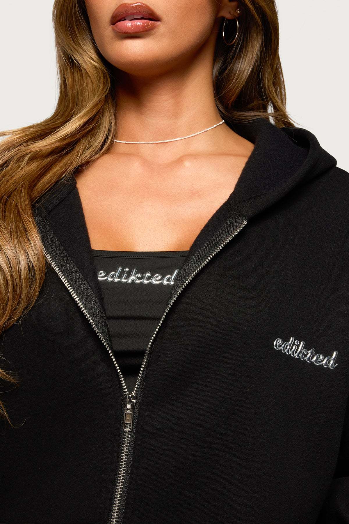 Edikted Diva Tank Top - BLACK