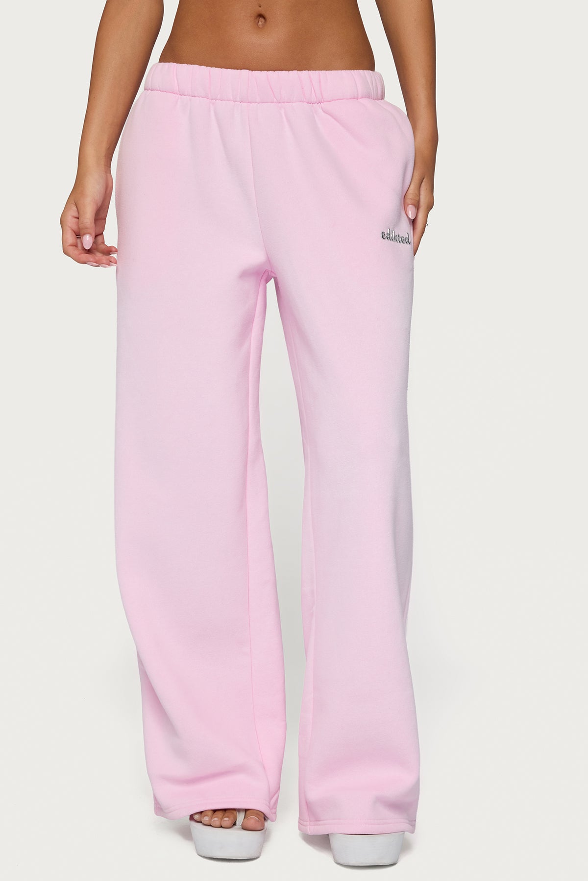 Edikted Diva Sweatpants - LIGHT-PINK