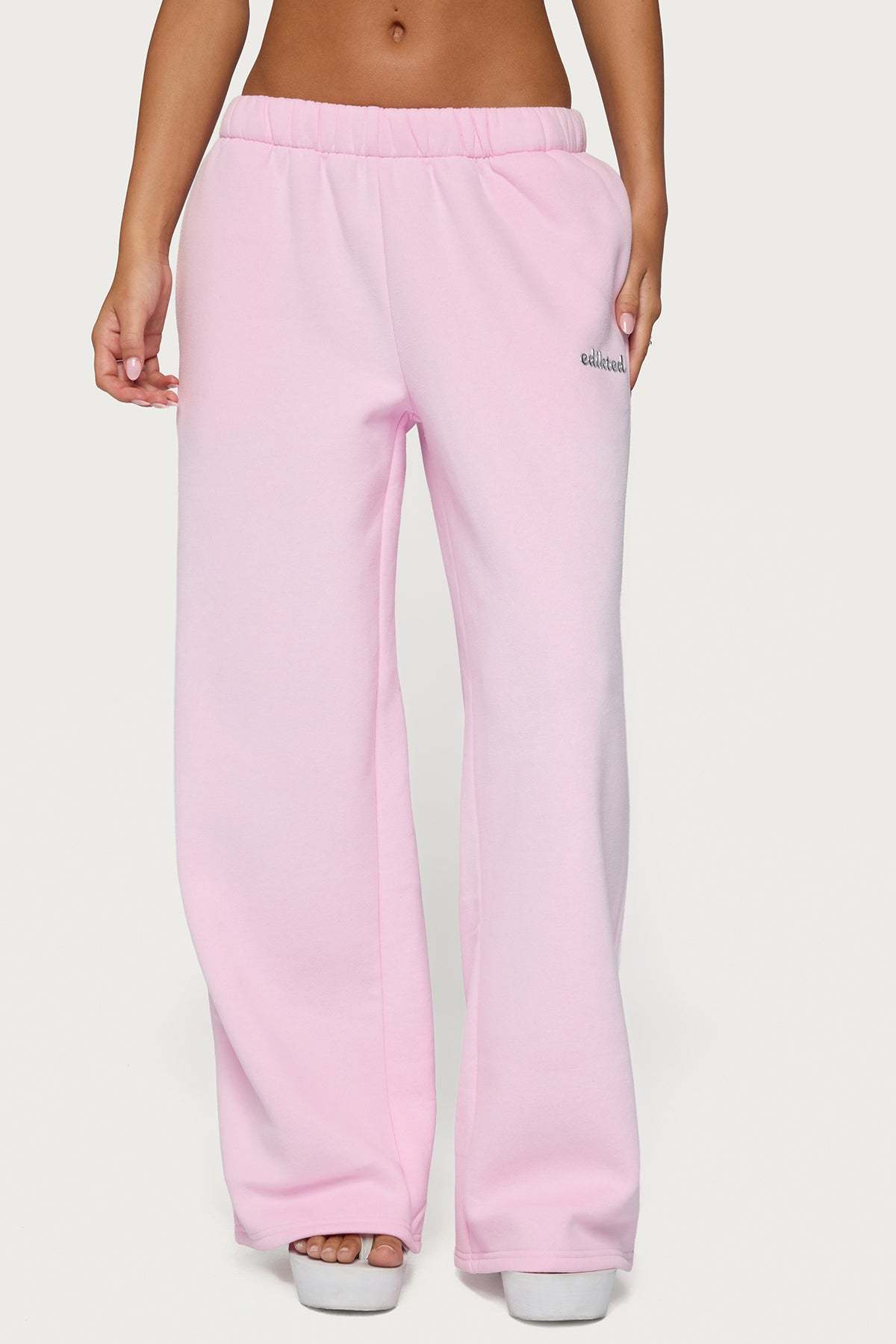 Edikted Diva Sweatpants - LIGHT-PINK