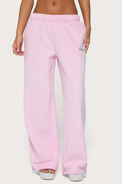 Edikted Diva Sweatpants - LIGHT-PINK