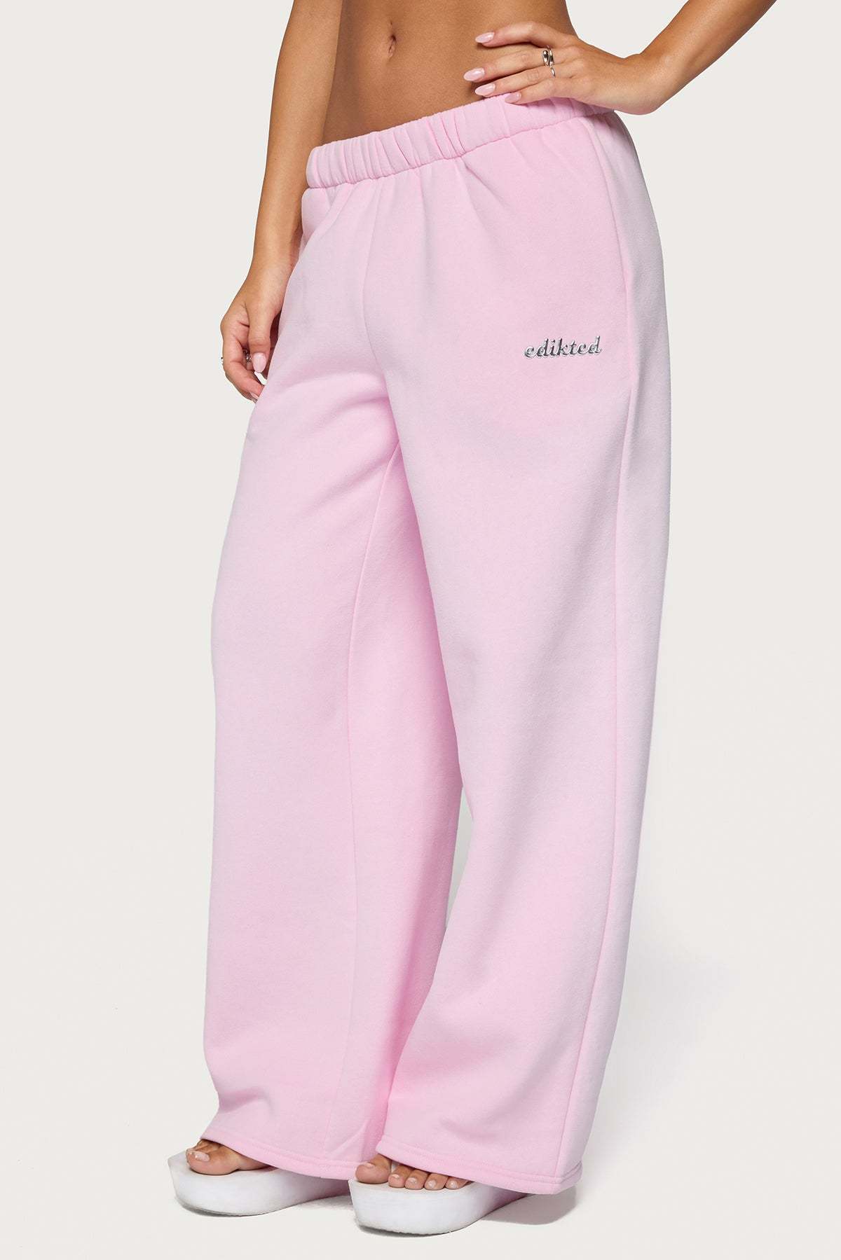 Edikted Diva Sweatpants - LIGHT-PINK