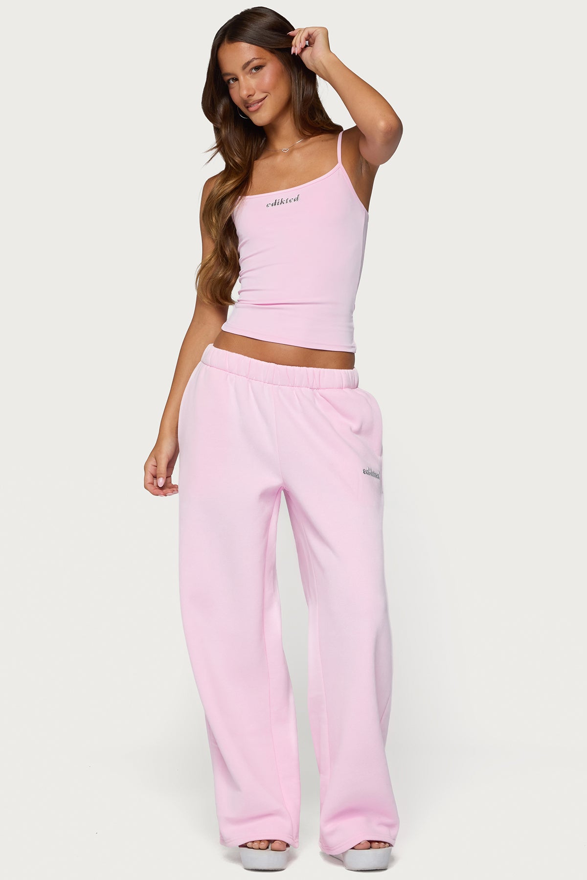 Edikted Diva Tank Top - LIGHT-PINK