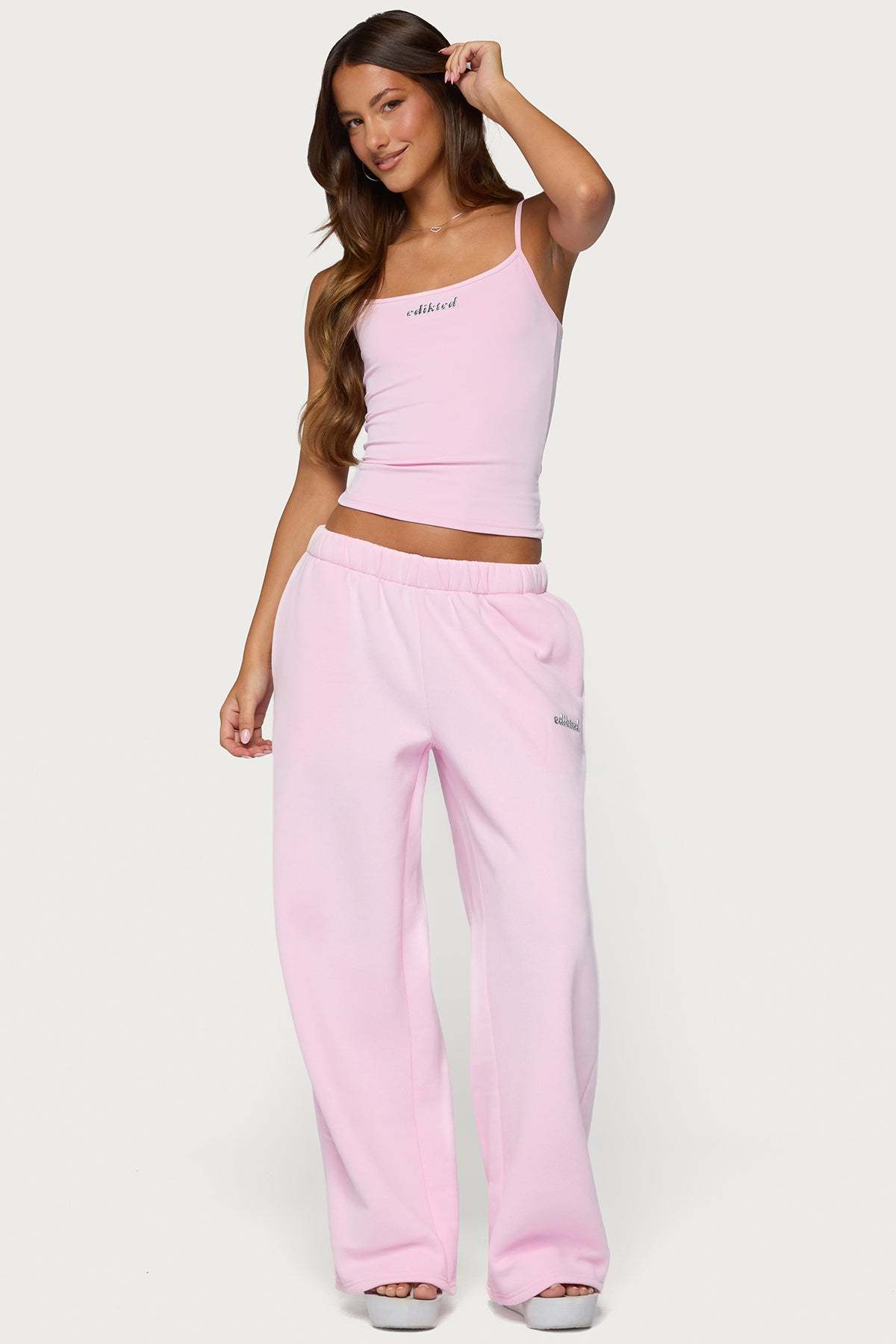 Edikted Diva Tank Top - LIGHT-PINK