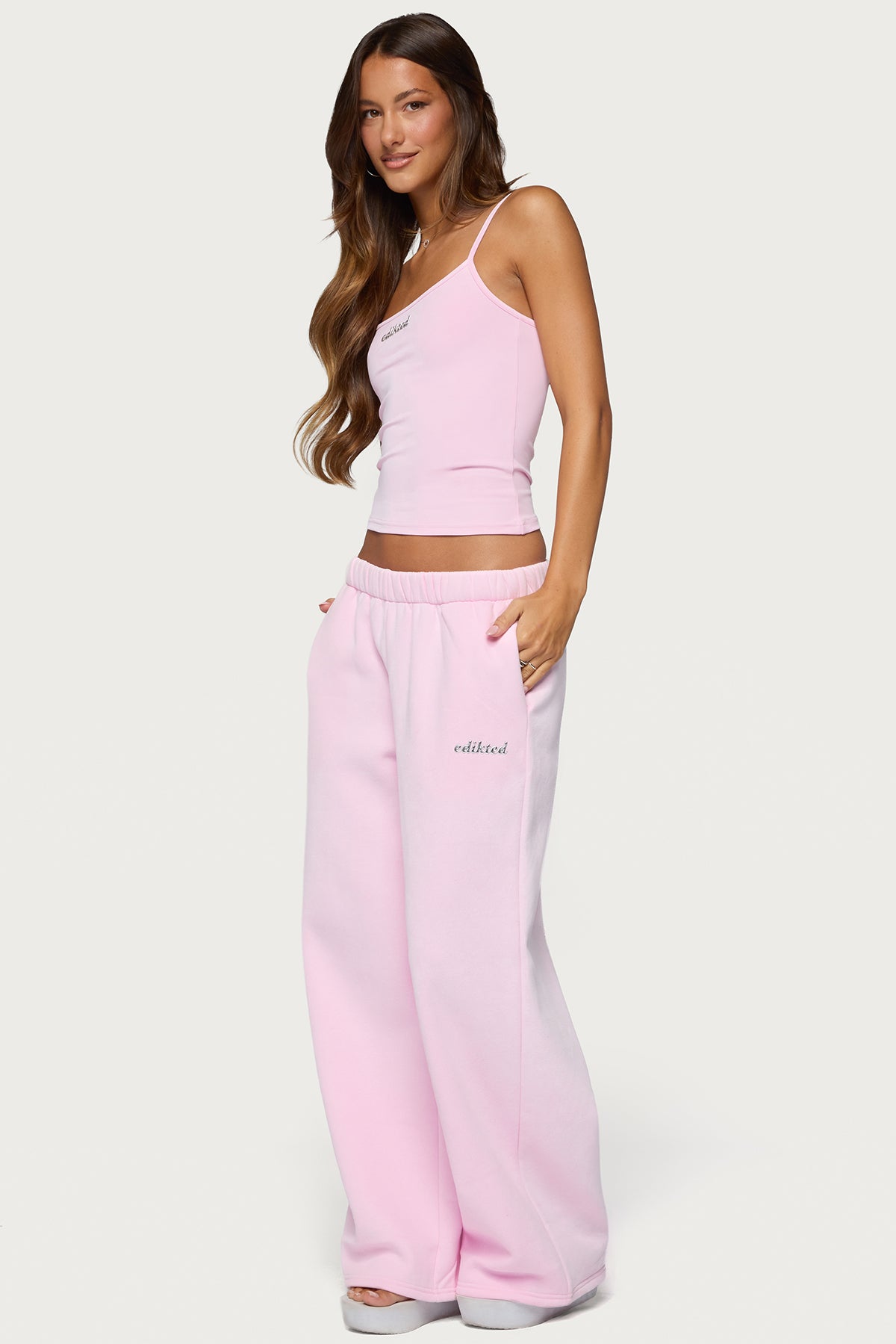 Edikted Diva Tank Top - LIGHT-PINK
