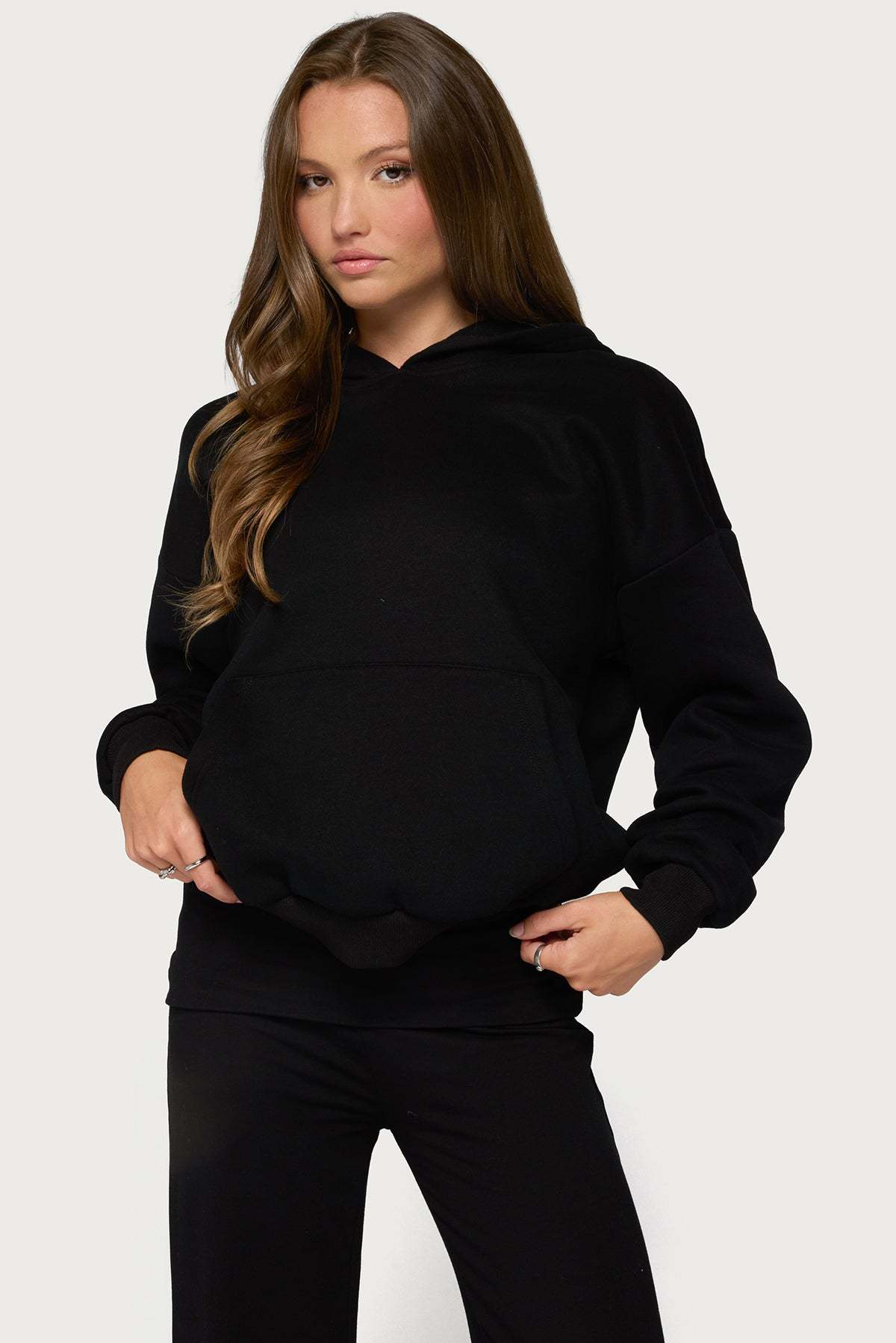 Angel Energy Sequin Hoodie - BLACK