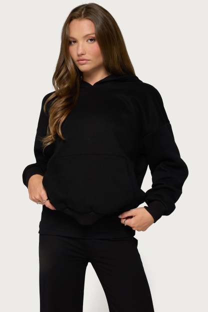 Angel Energy Sequin Hoodie - BLACK