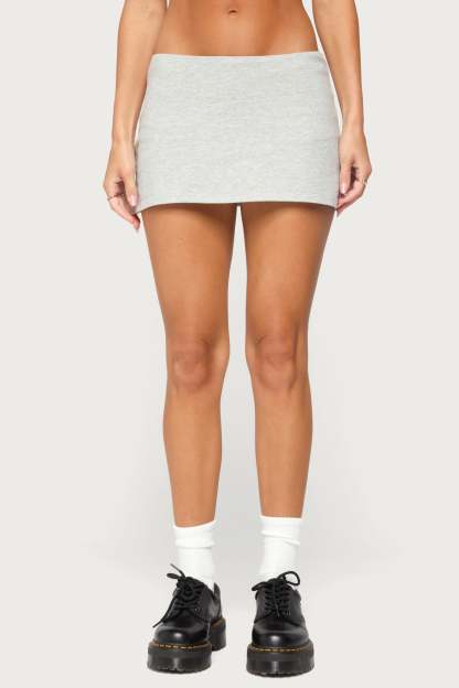 Persophone Mini Skort - GRAY-MELANGE
