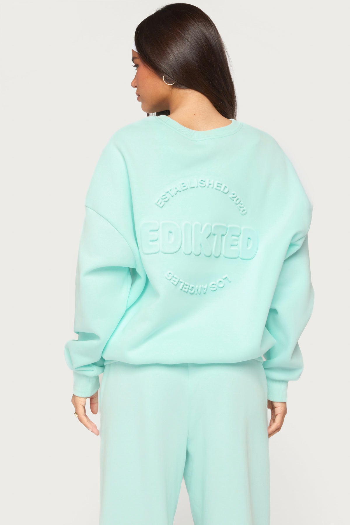Alysa Oversized Sweatshirt - AQUA