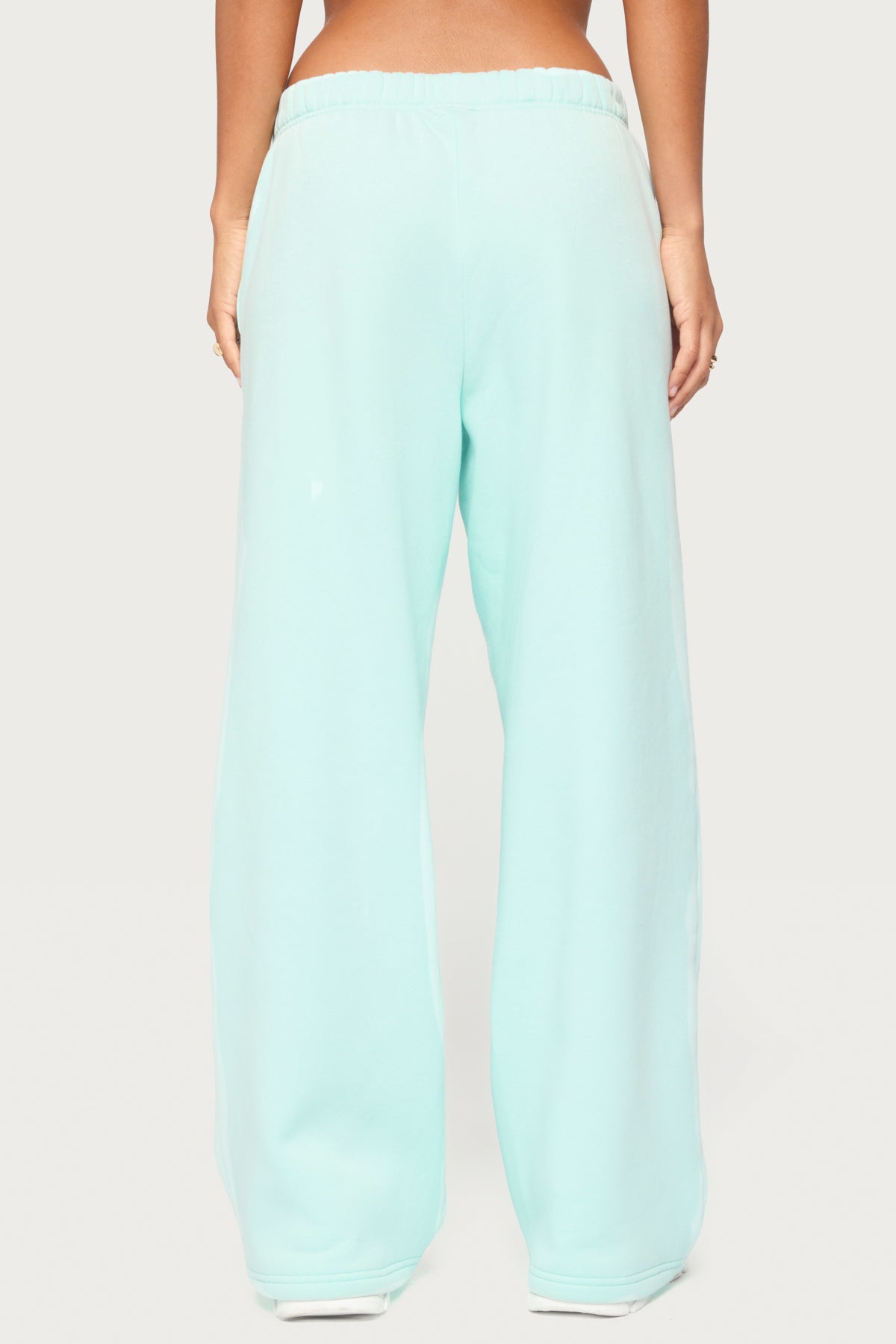 Alysa Wide Leg Sweatpants - AQUA