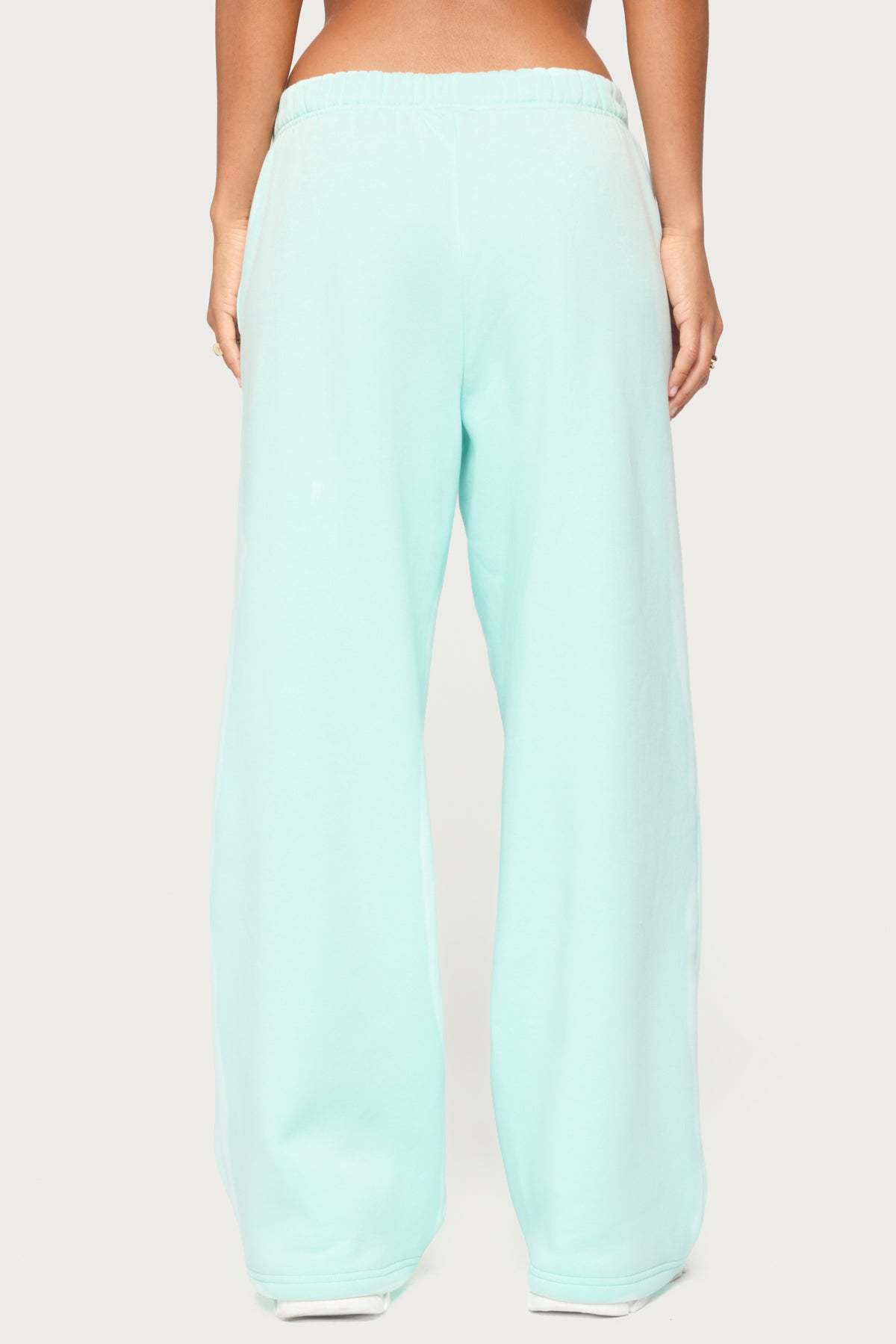 Alysa Wide Leg Sweatpants - AQUA