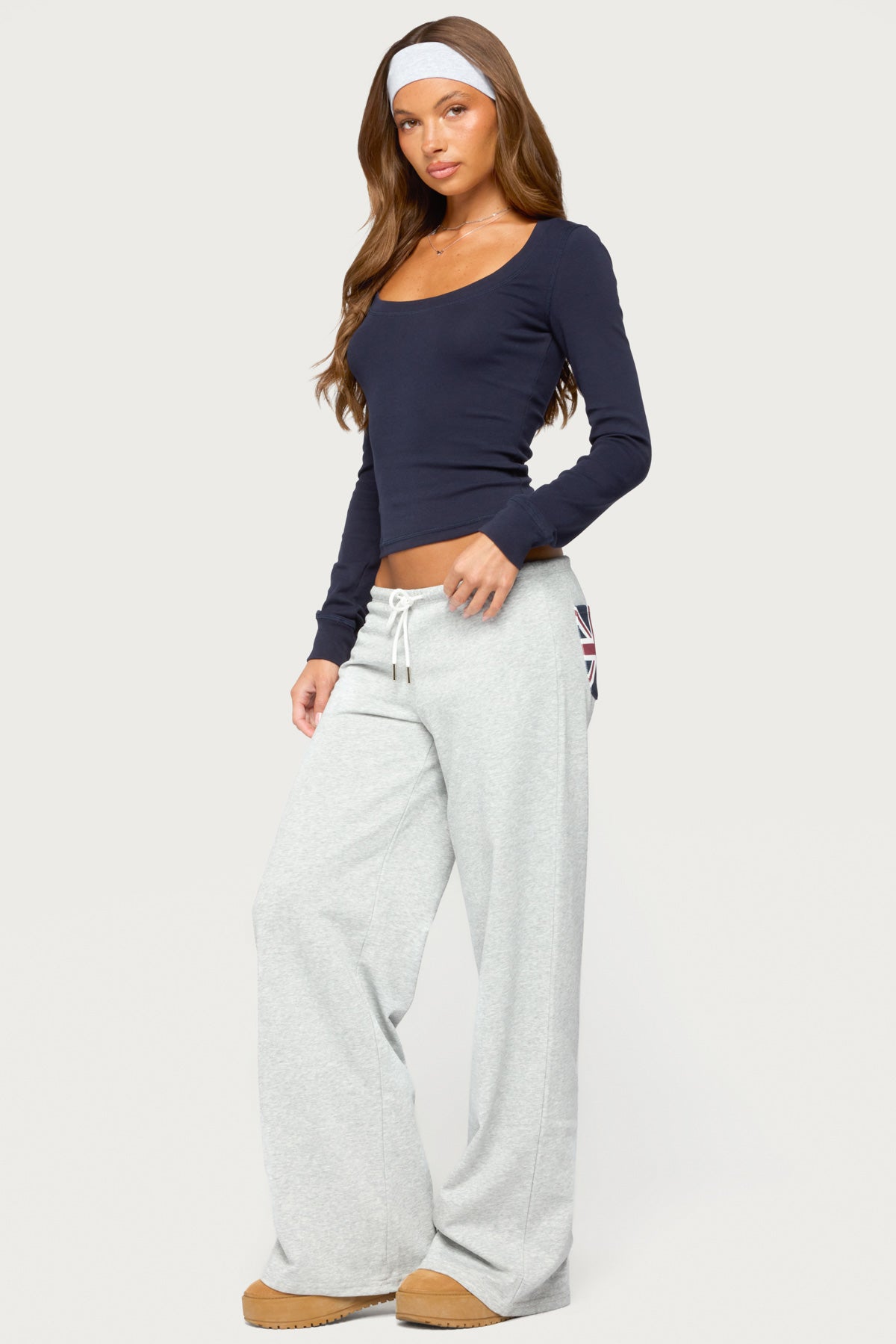 Oloya Long Sleeve Top - NAVY