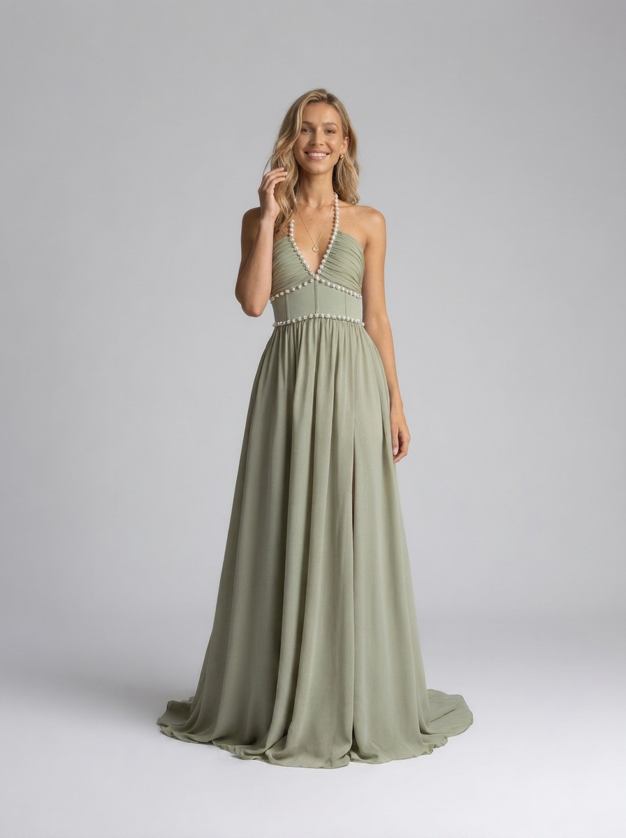 Camila Floral Tiered Maxi Dress - Sage Blossom