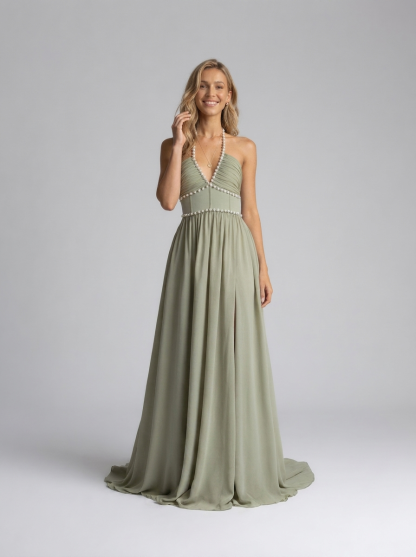 Camila Floral Tiered Maxi Dress - Sage Blossom