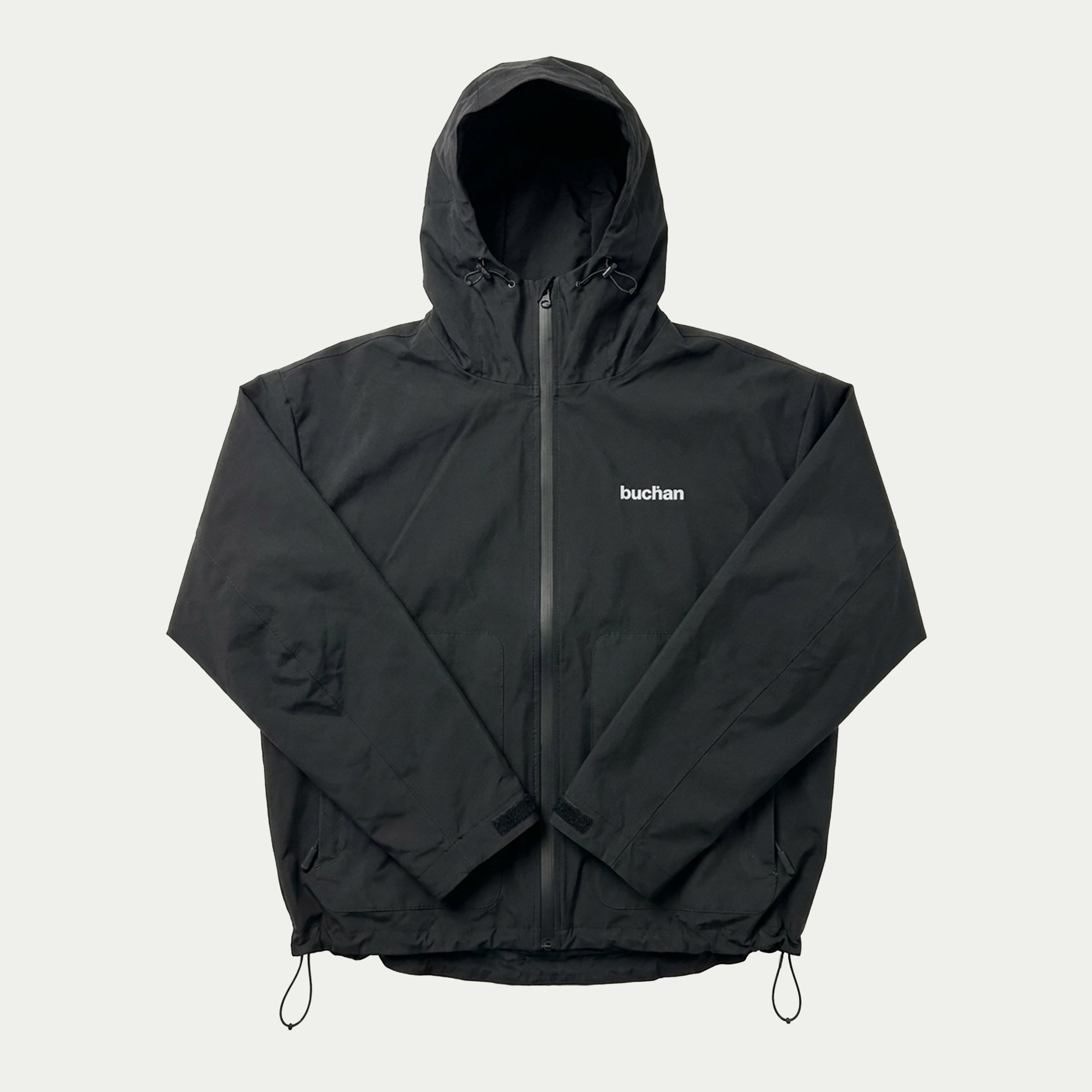 Water Reactive Cheetah Rain Jacket - Black — source media 12