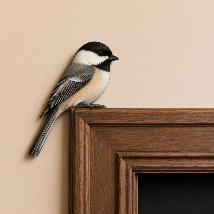 3D woodland bird door topper home decor