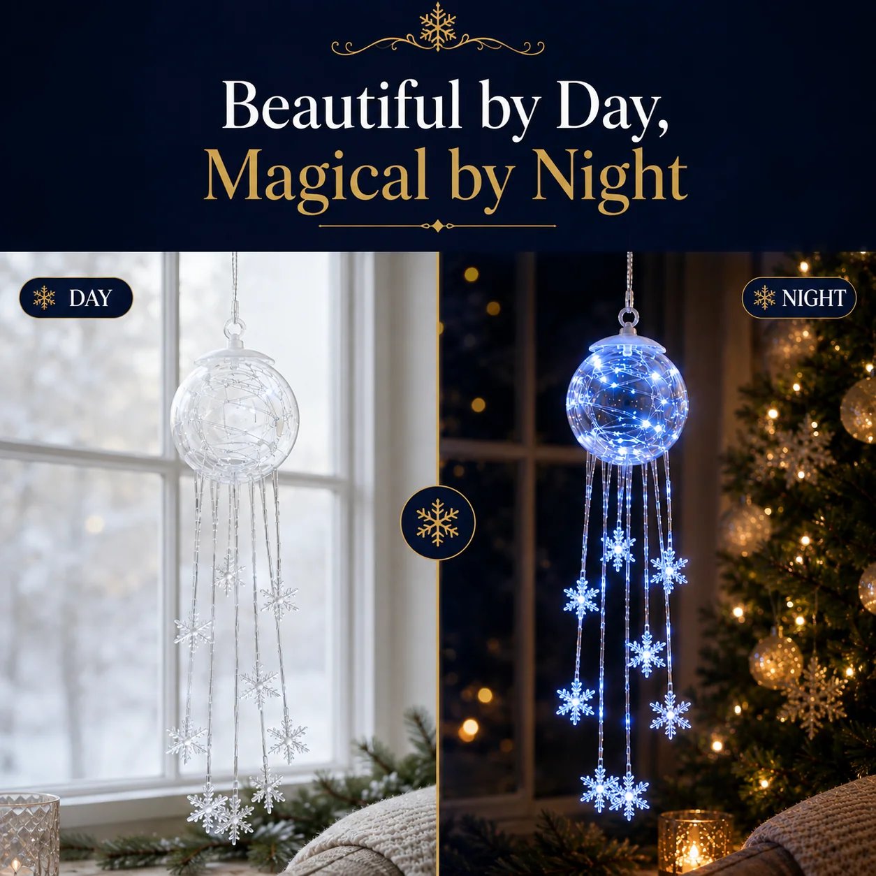 Icy Glow Hanging Ornament design