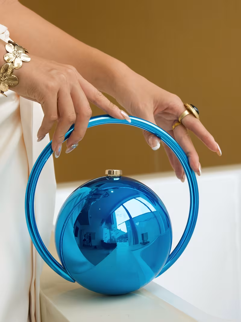 luxury womens banquet   design solid color handheld bag with sparkling irregular   for dinners and parties pairable with daily wear formal wear ball dresses birthday dresses Product details 14