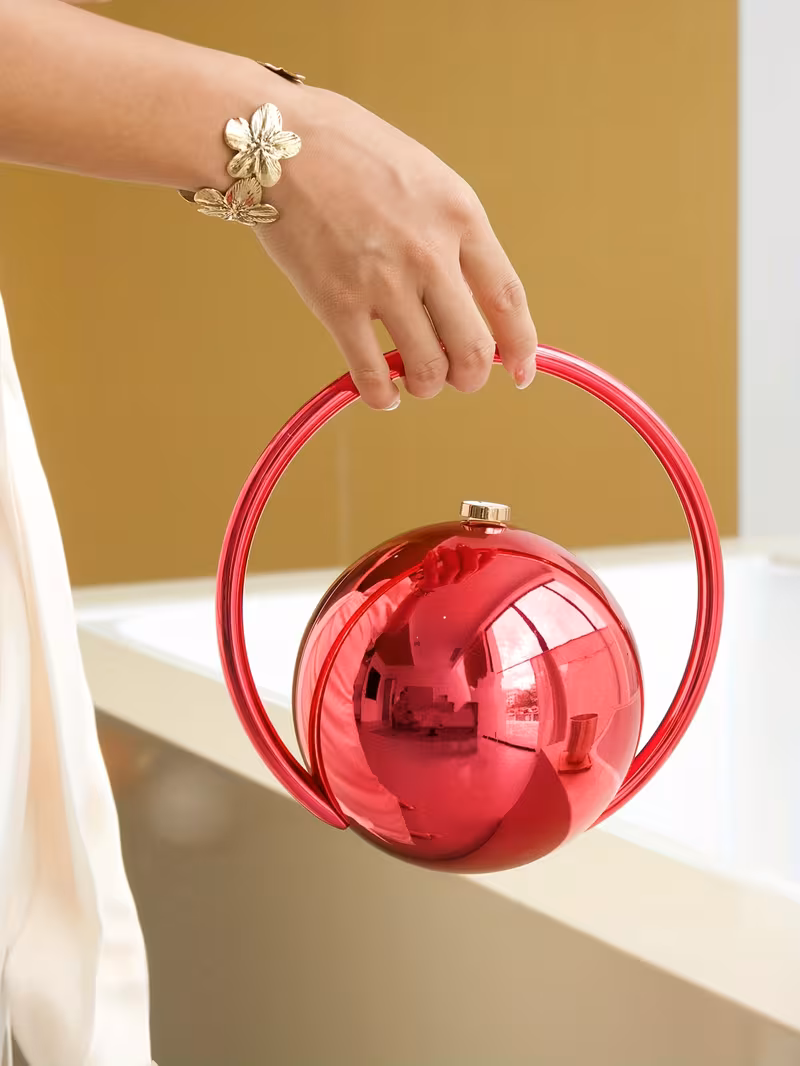 luxury womens banquet   design solid color handheld bag with sparkling irregular   for dinners and parties pairable with daily wear formal wear ball dresses birthday dresses Product details 3