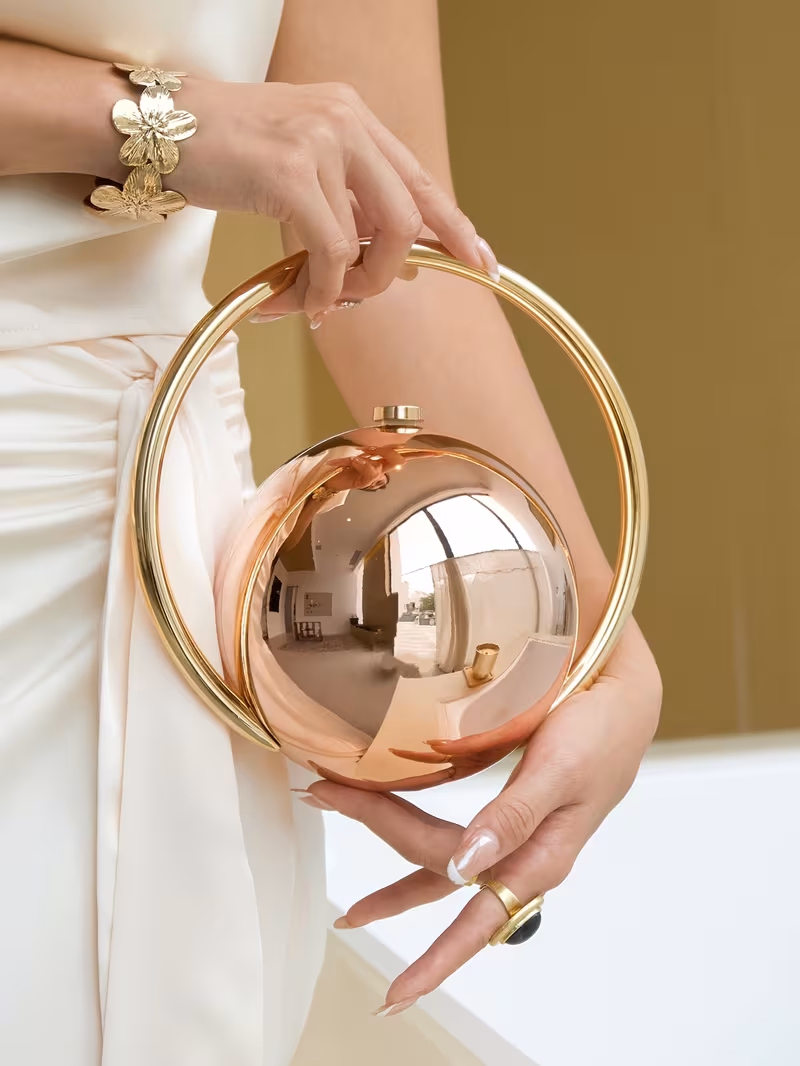 luxury womens banquet   design solid color handheld bag with sparkling irregular   for dinners and parties pairable with daily wear formal wear ball dresses birthday dresses Product details 11