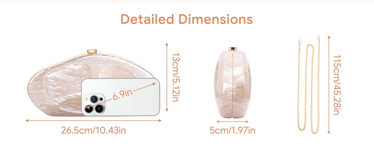 acrylic clutch purses for women