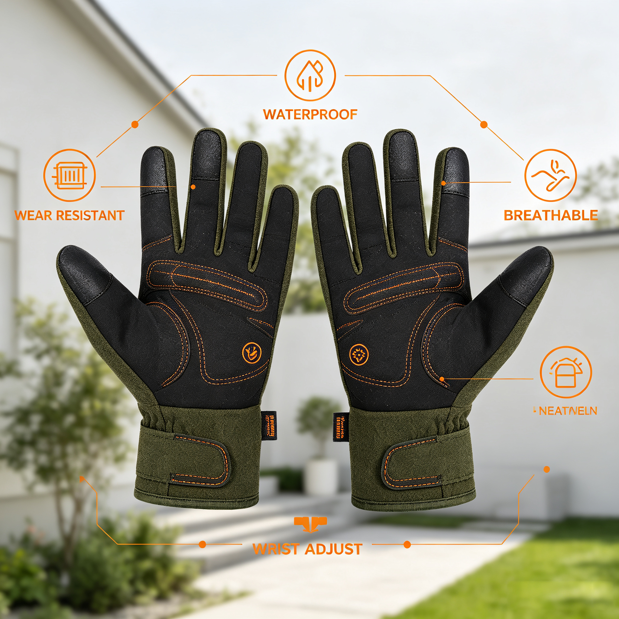 Heavy‑Duty Work Gardening Gloves with Full Accessory Kit