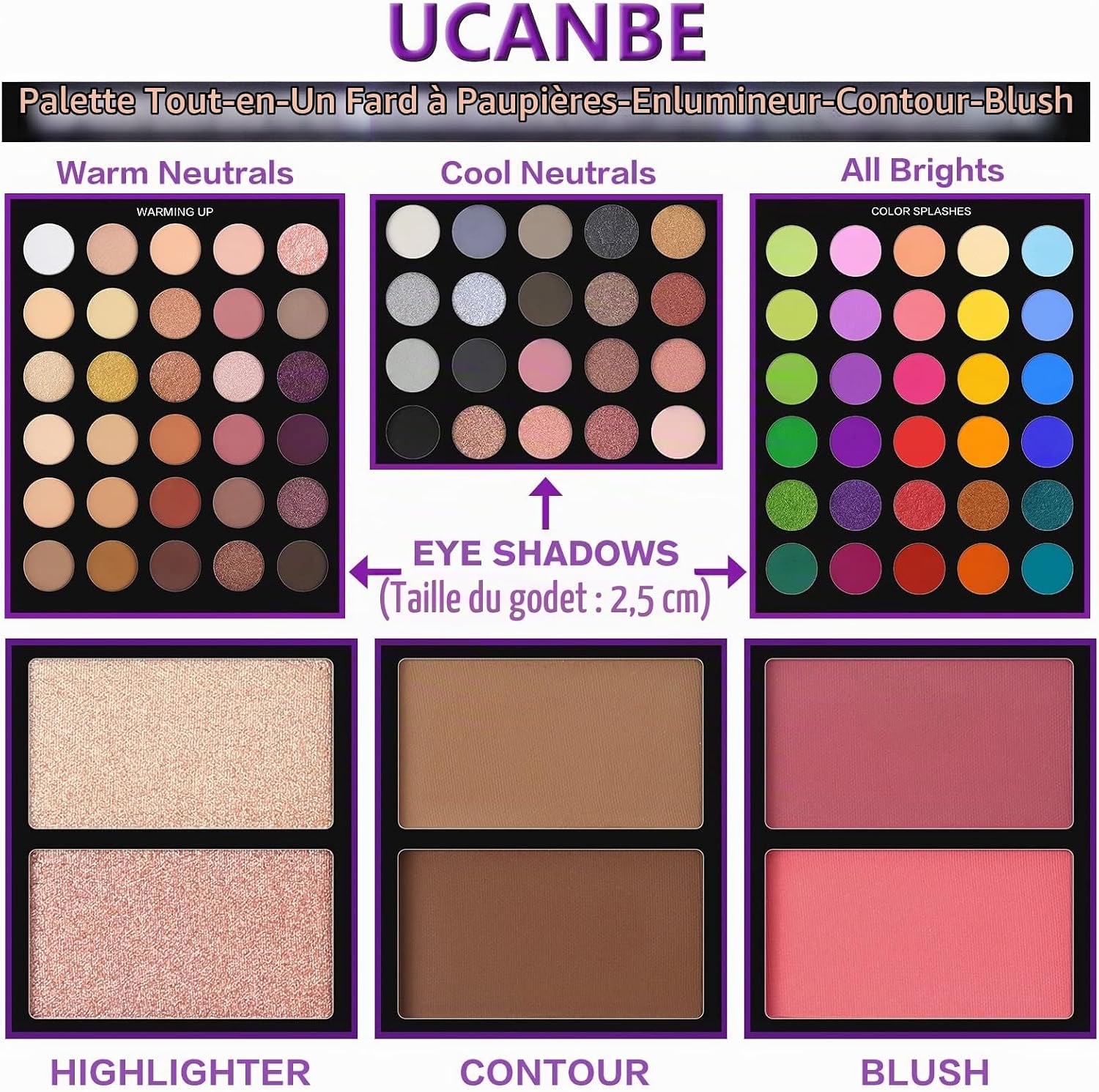 Kit Palettes de Maquillage