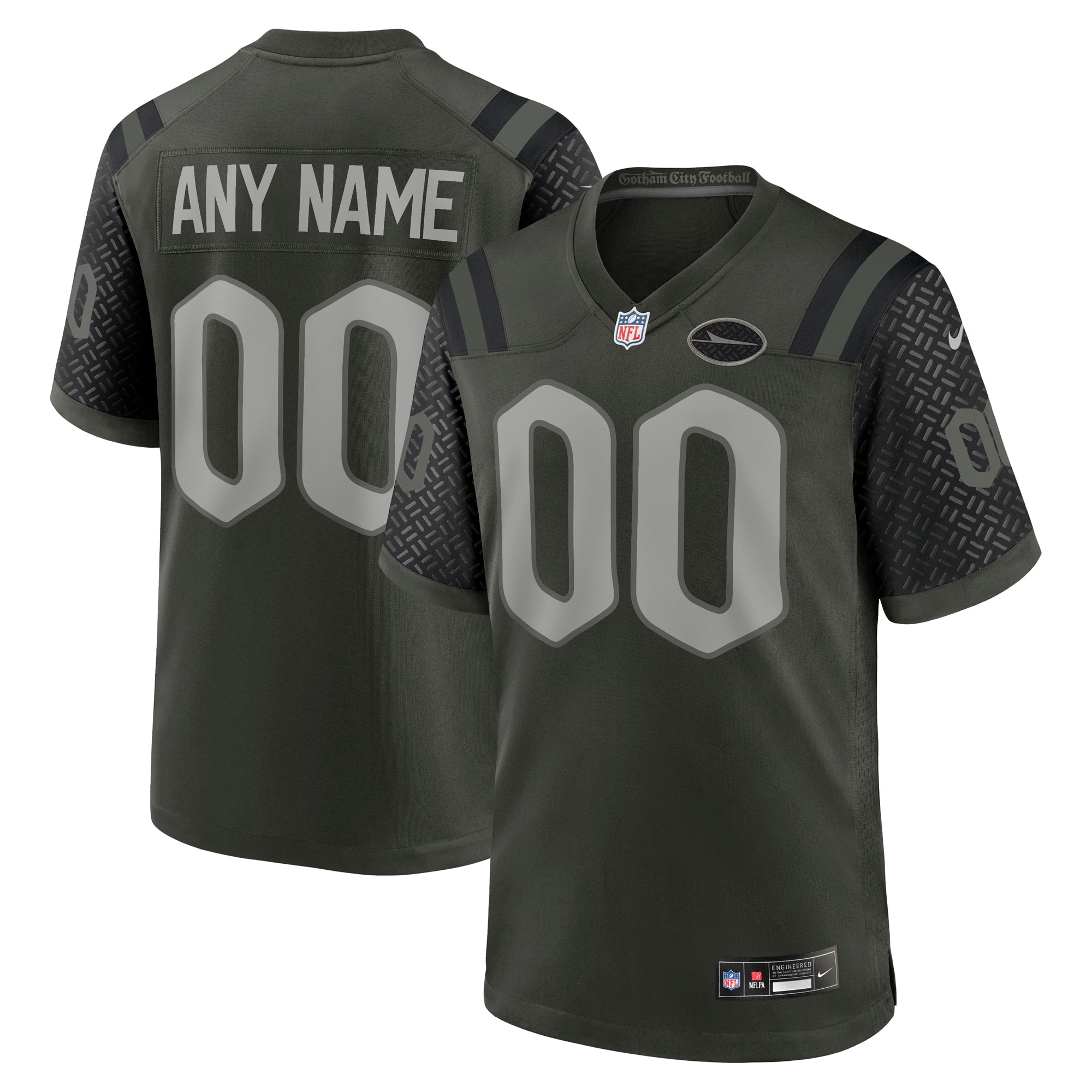 New York Jets 2025 Green Custom Gotham Rivalries Game Jersey for Men