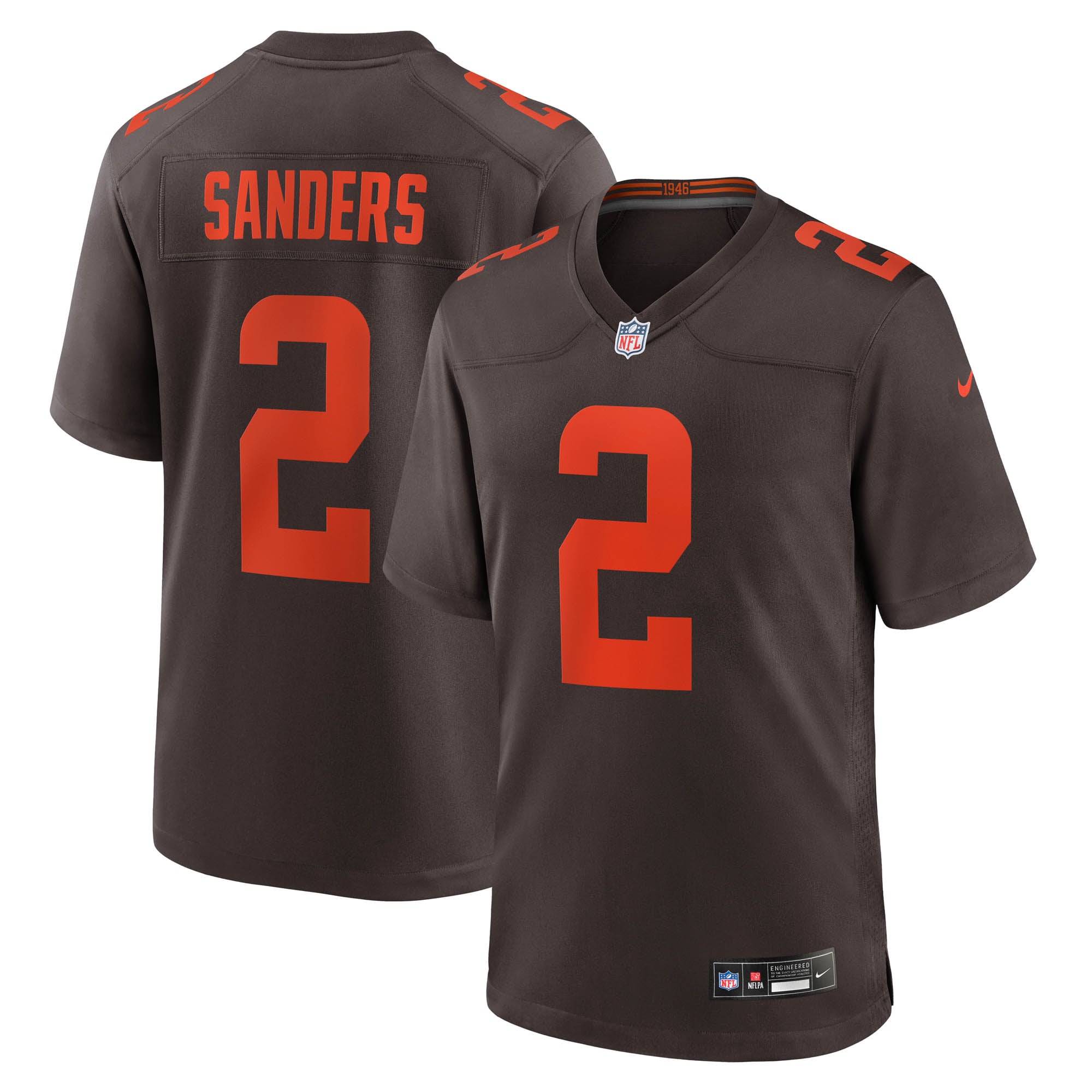 Cleveland Browns Brown Game Alternate Jersey for Men – Shedeur Sanders