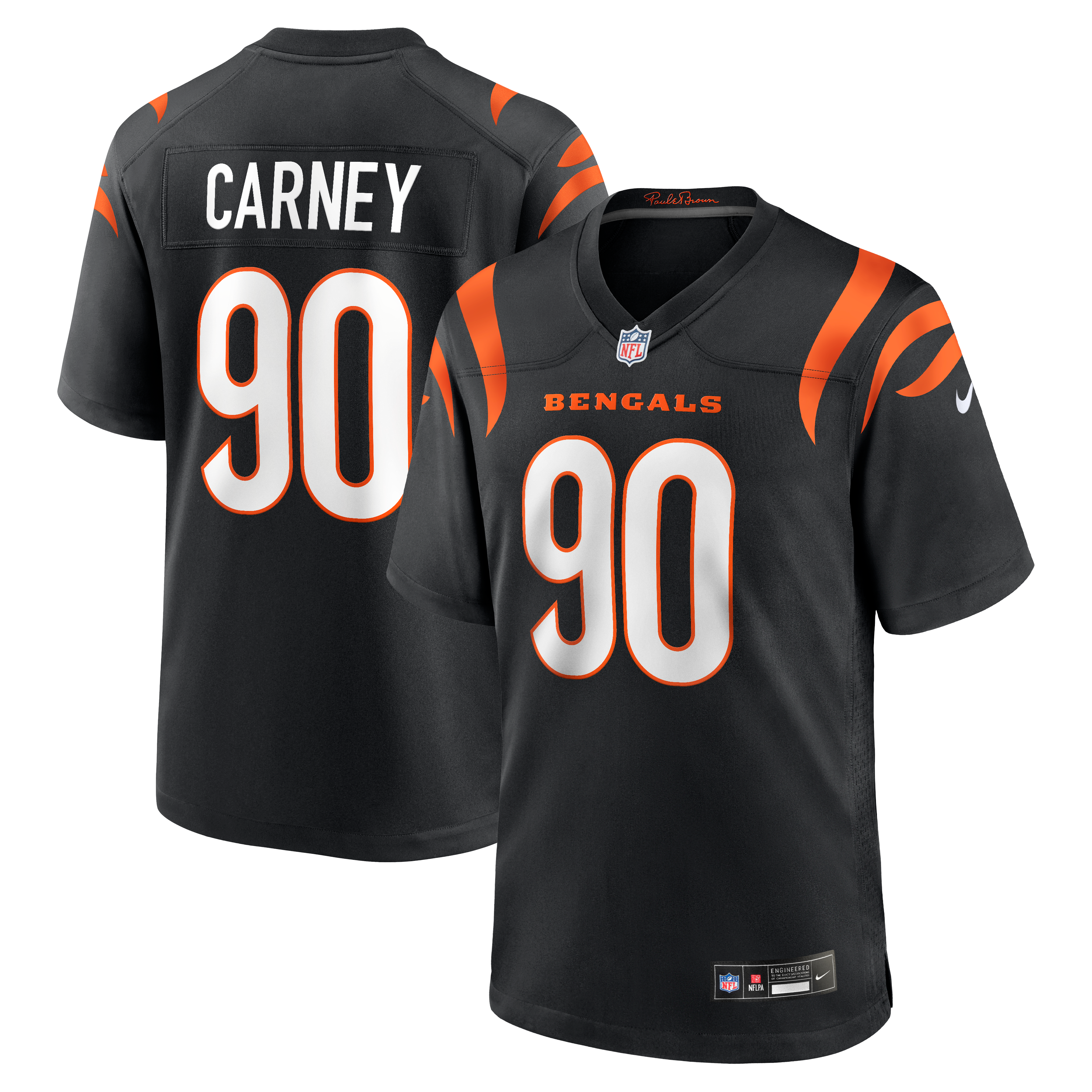 Cincinnati Bengals Black Player Home Jersey for Women – Owen Carney