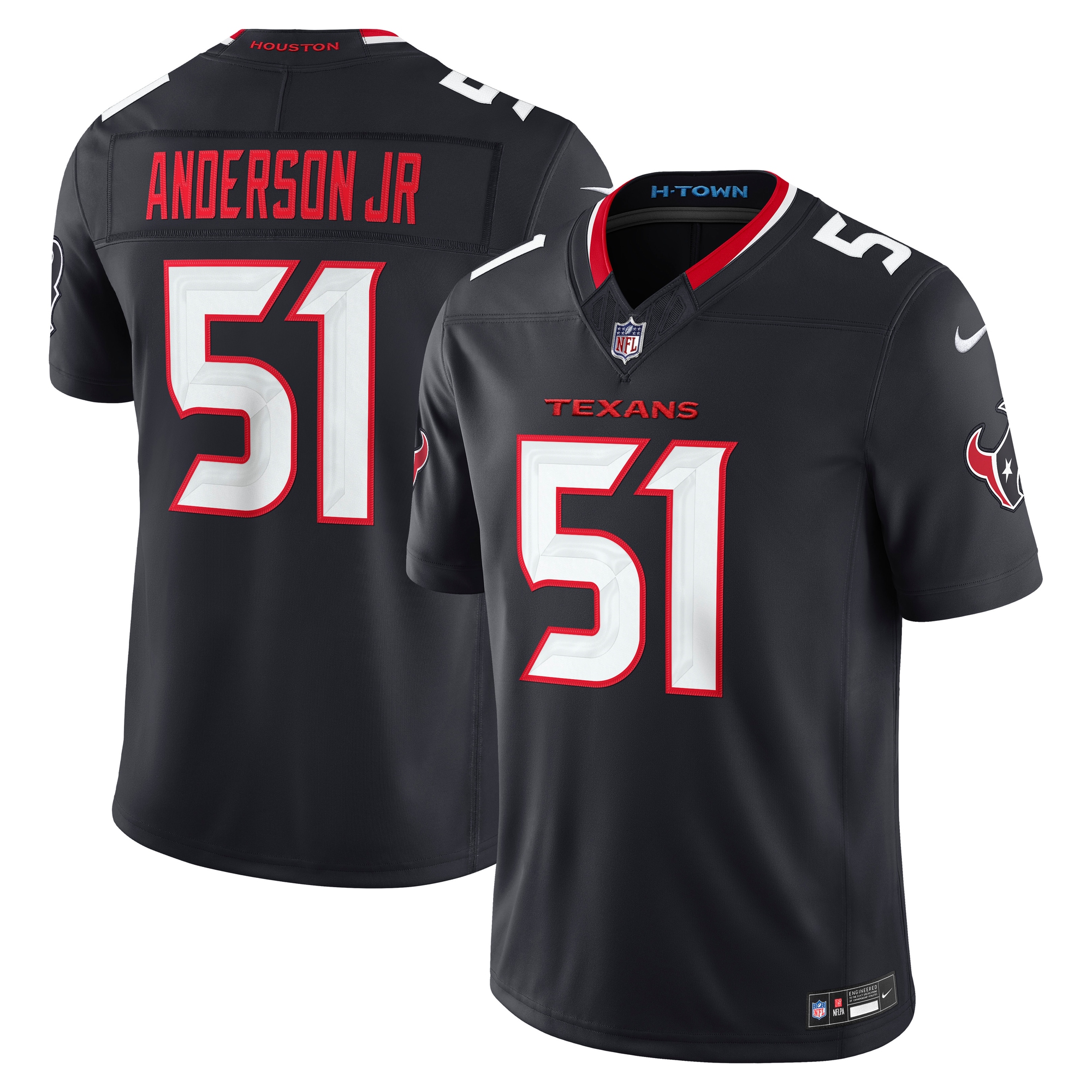Houston Texans Navy Stitched Limited Jersey for Men – Will Anderson Jr