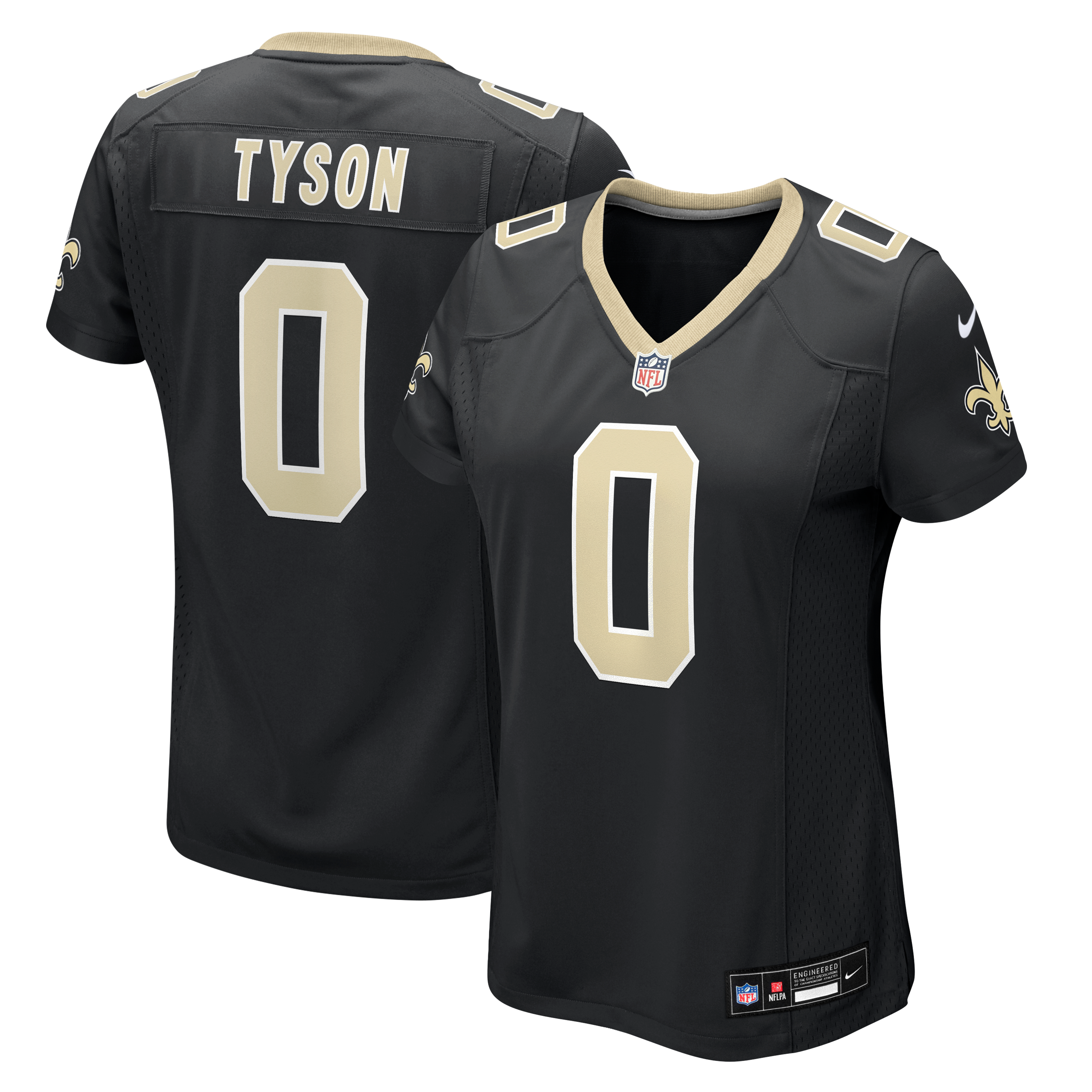 New Orleans Saints Black Game Jersey for Men – Jordyn Tyson
