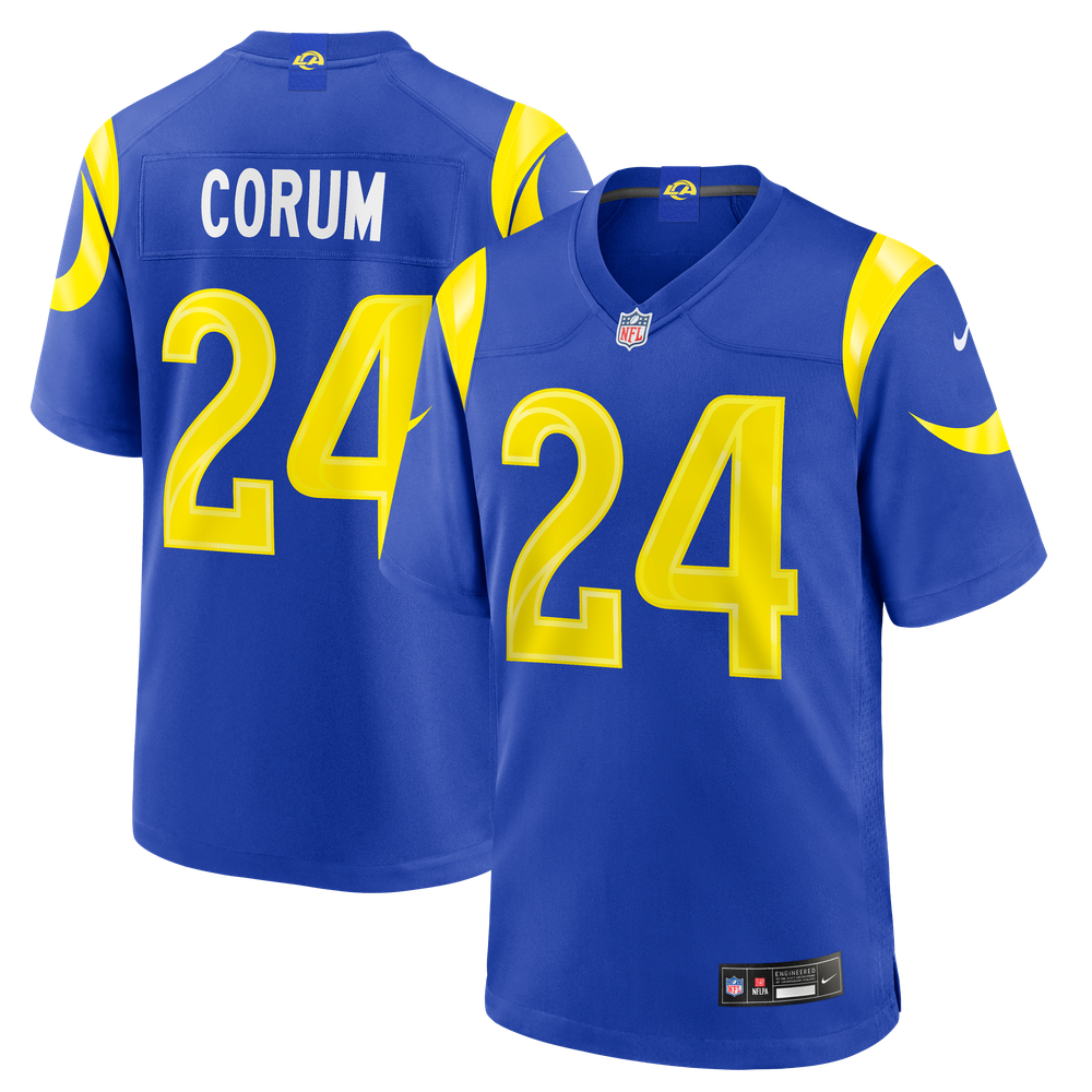Los Angeles Rams Royal Game Jersey for Men – Blake Corum