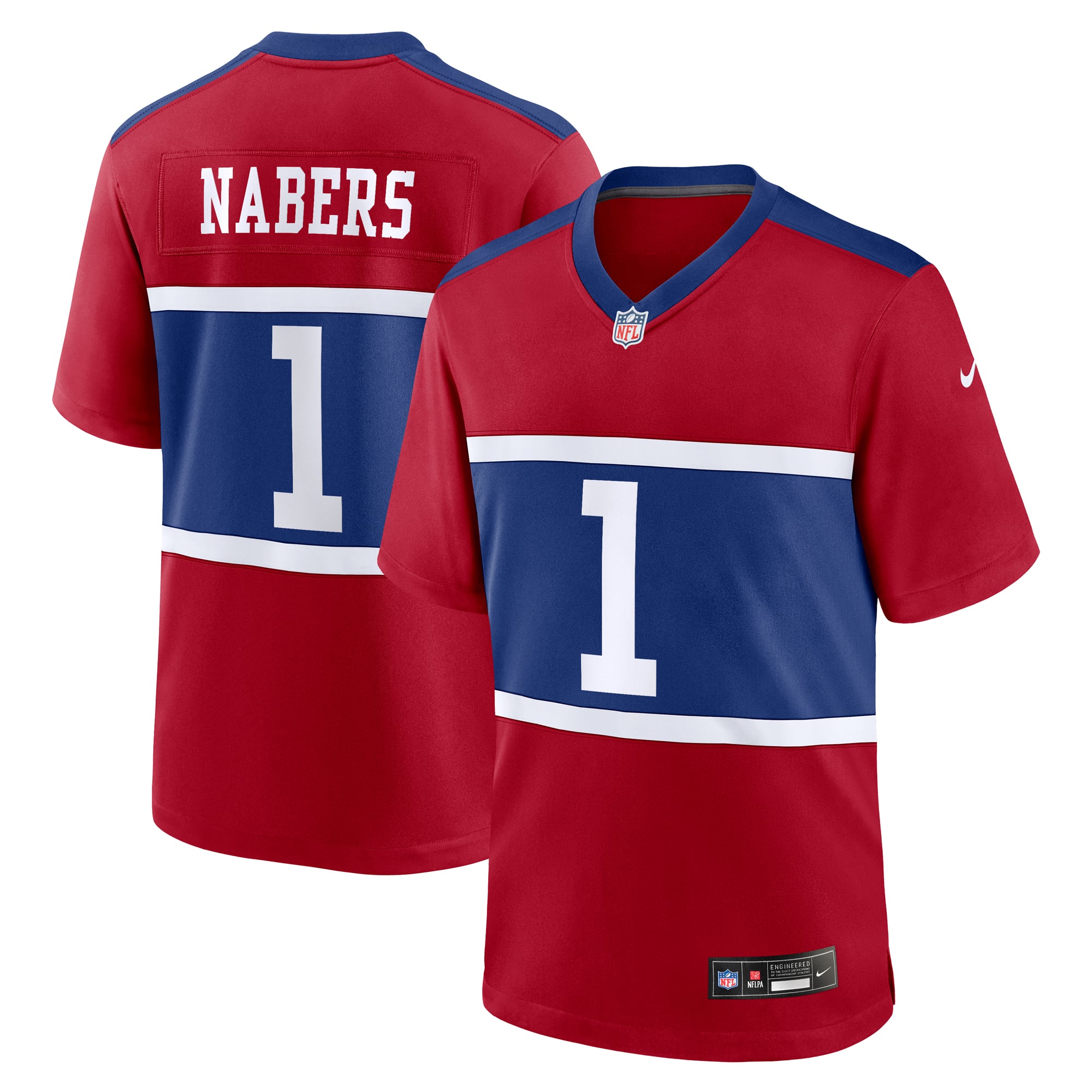 New York Giants Red Game Jersey for Men – Malik Nabers