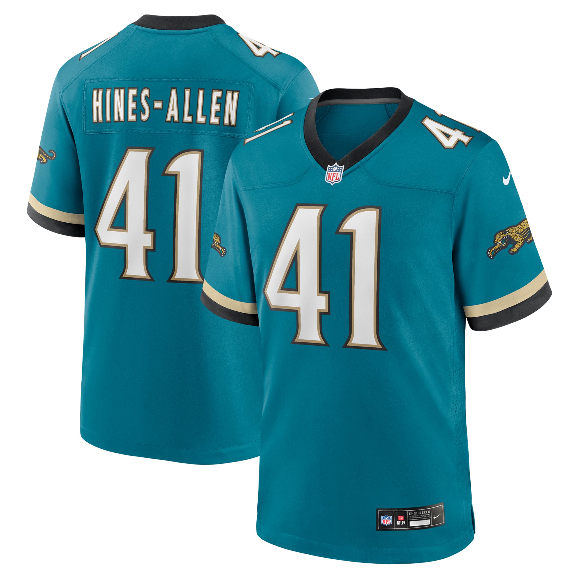 Jacksonville Jaguars Teal Prowler Throwback Player Jersey for Men – Josh Hines-Allen
