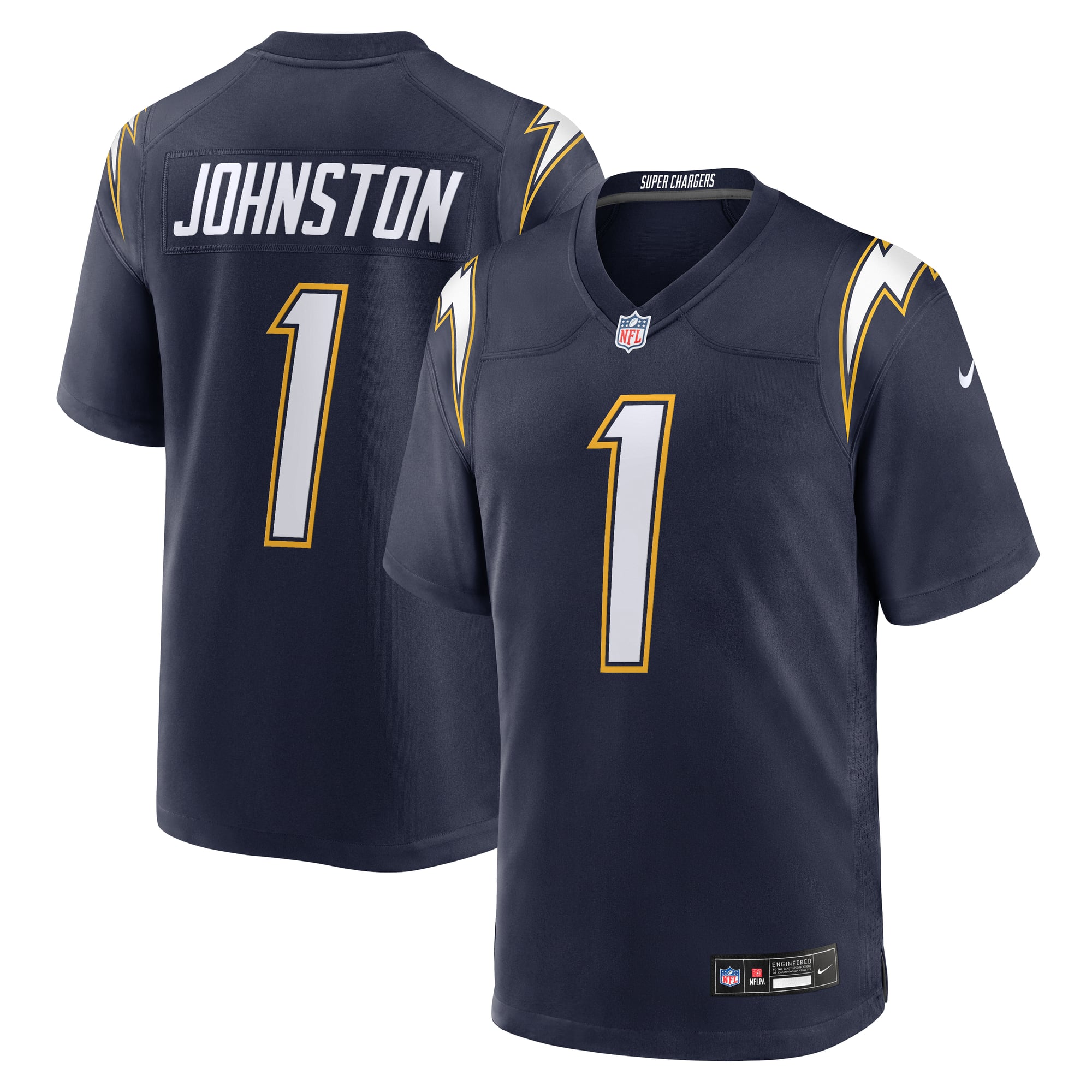 Los Angeles Chargers Navy Super Player Alternate Jersey for Men – Quentin Johnston