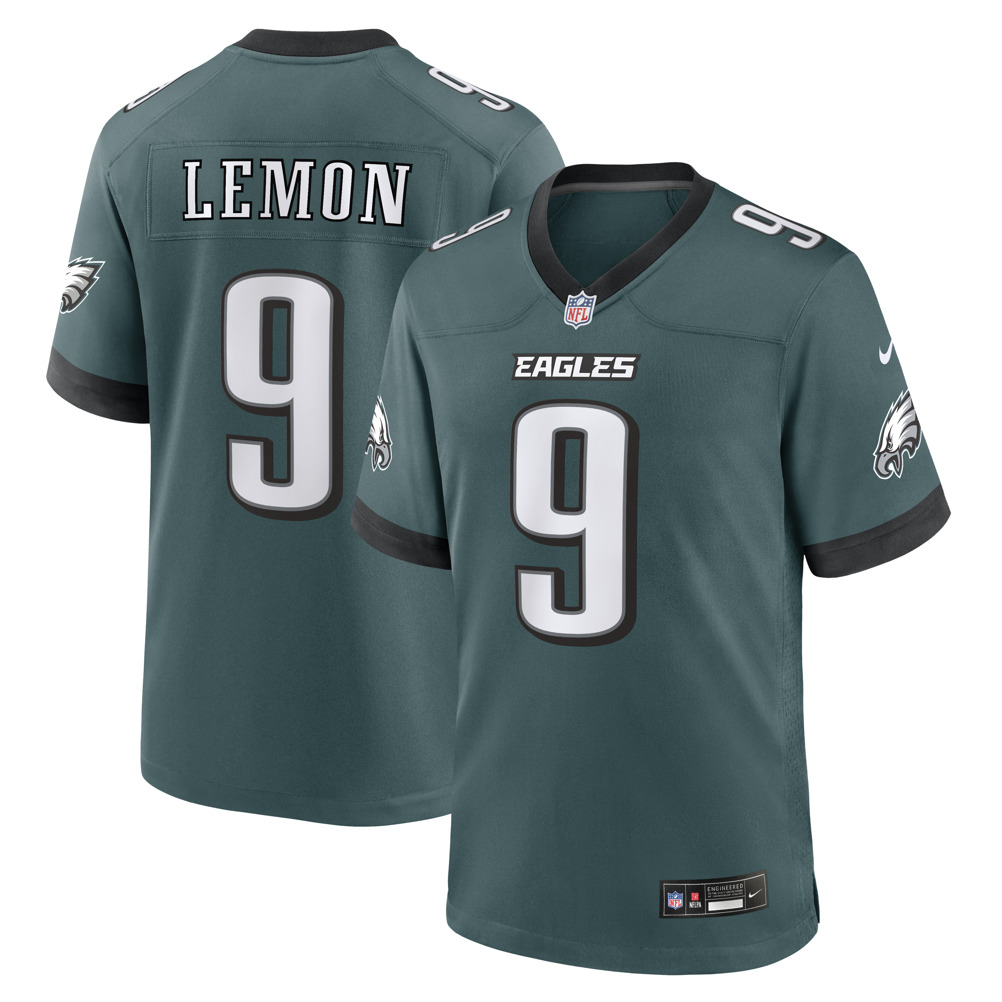 Philadelphia Eagles 2026 Green NFL Draft First Round Pick Game Jersey for Men – Makai Lemon