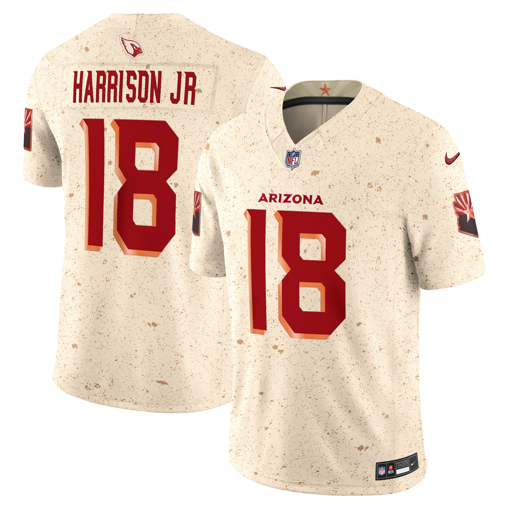 Arizona Cardinals 2025 Natural Rivalries Stitched Limited Jersey for Men – Marvin Harrison Jr