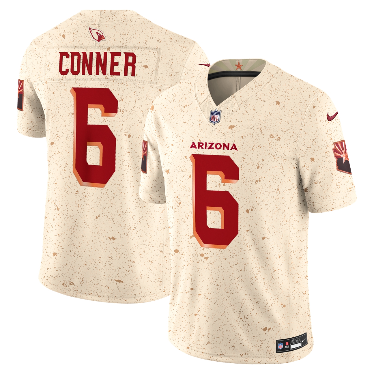 Arizona Cardinals 2025 Natural Rivalries Stitched Limited Jersey for Men – James Conner
