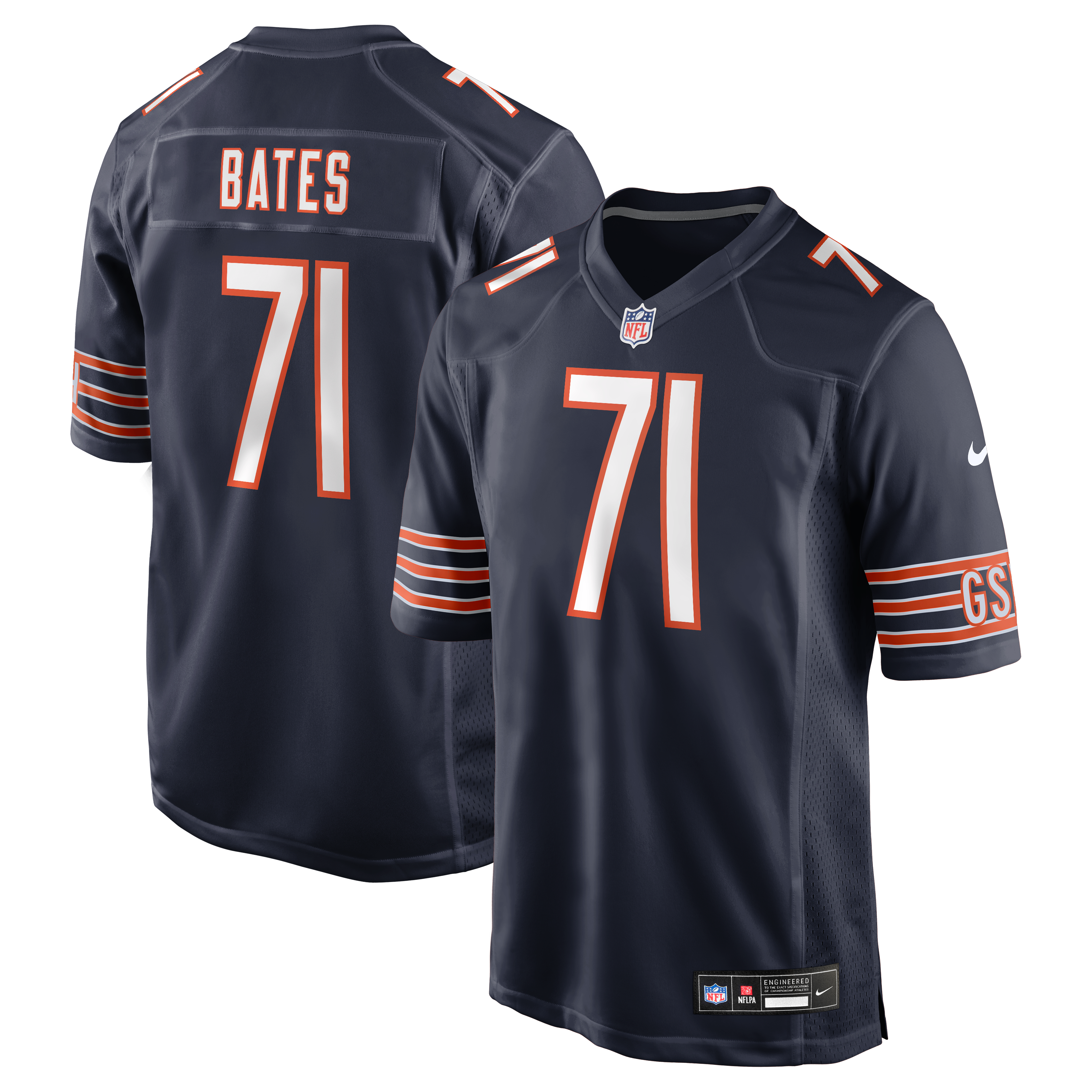 Chicago Bears Navy Game Jersey for Kids – Ryan Bates