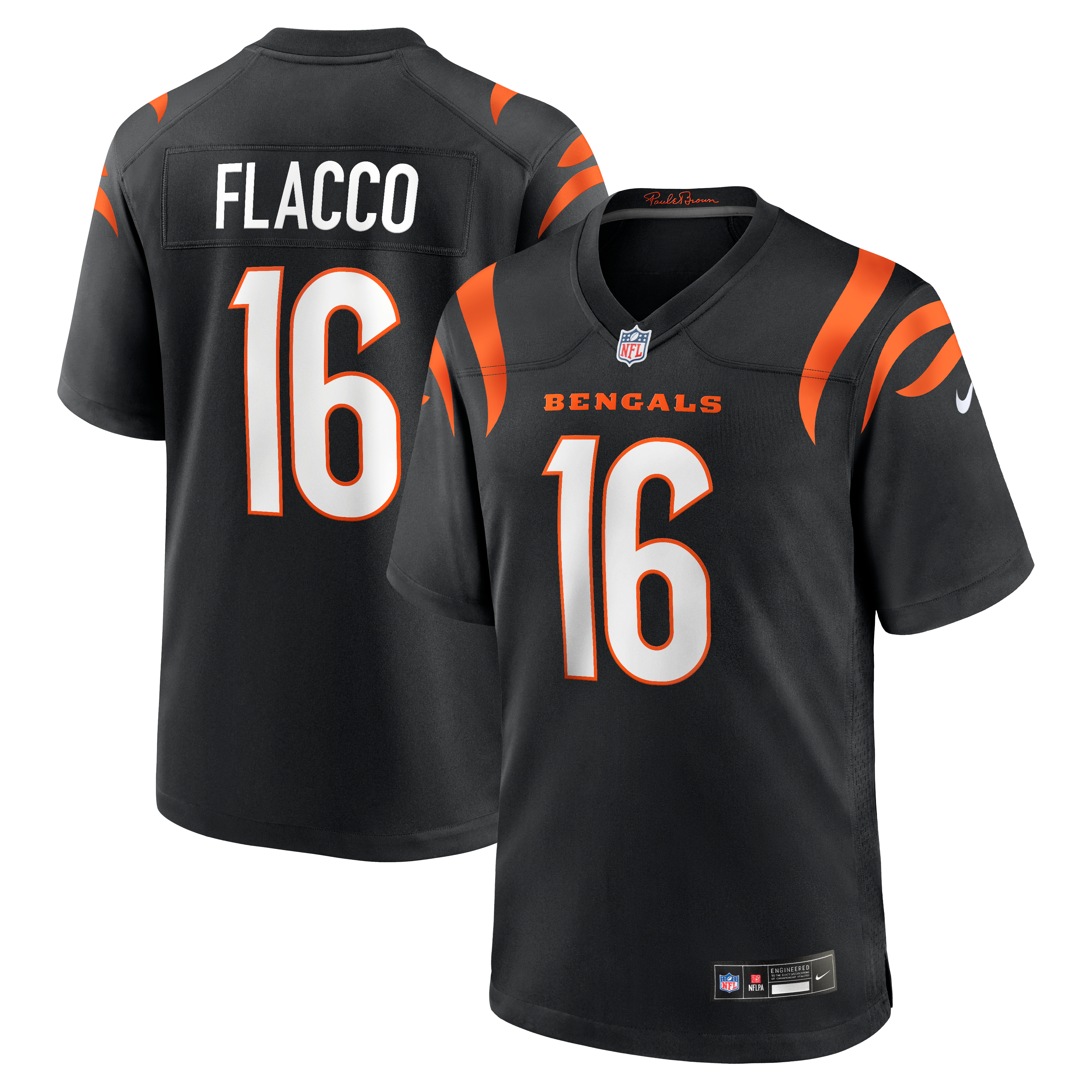 Cincinnati Bengals Black Game Jersey for Women – Joe Flacco
