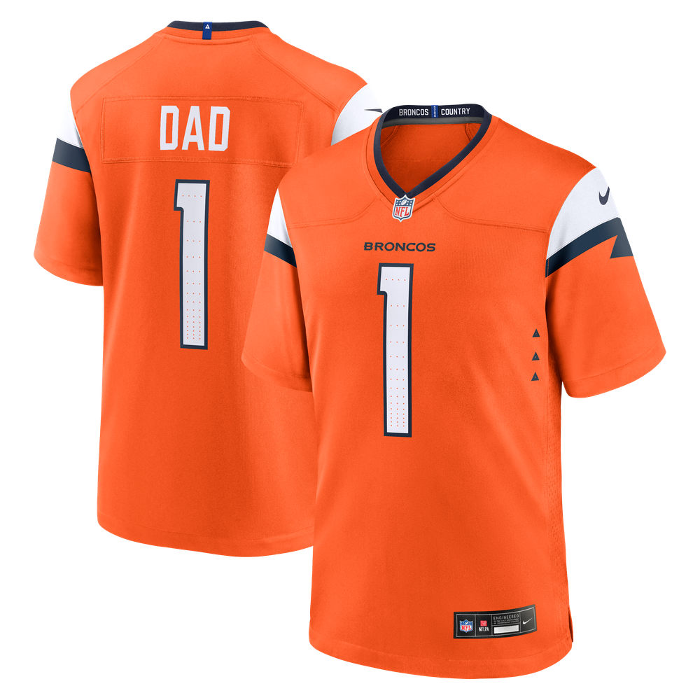Denver Broncos Orange Dad Game Jersey for Women