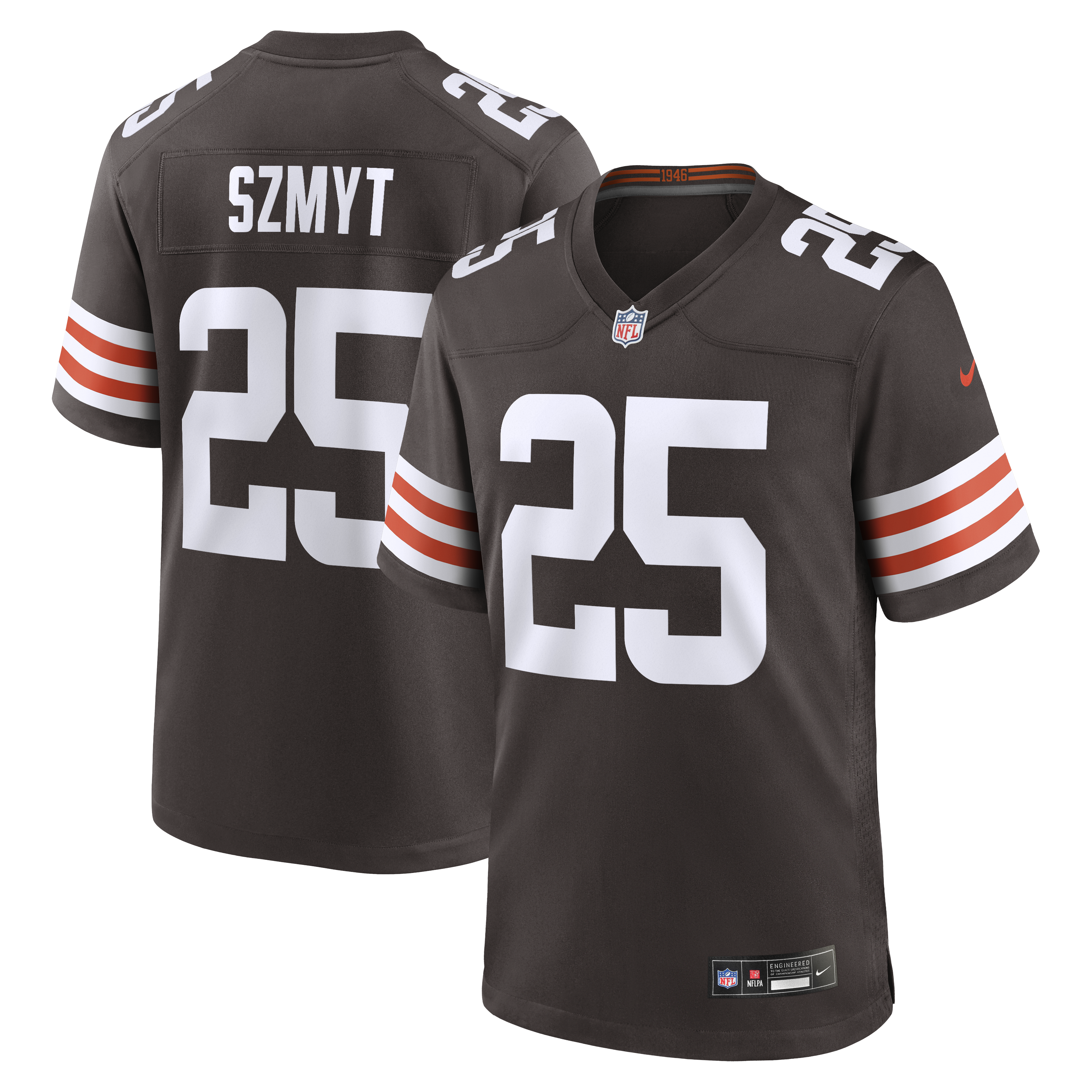 Cleveland Browns Brown Game Jersey for Men – Andre Szmyt