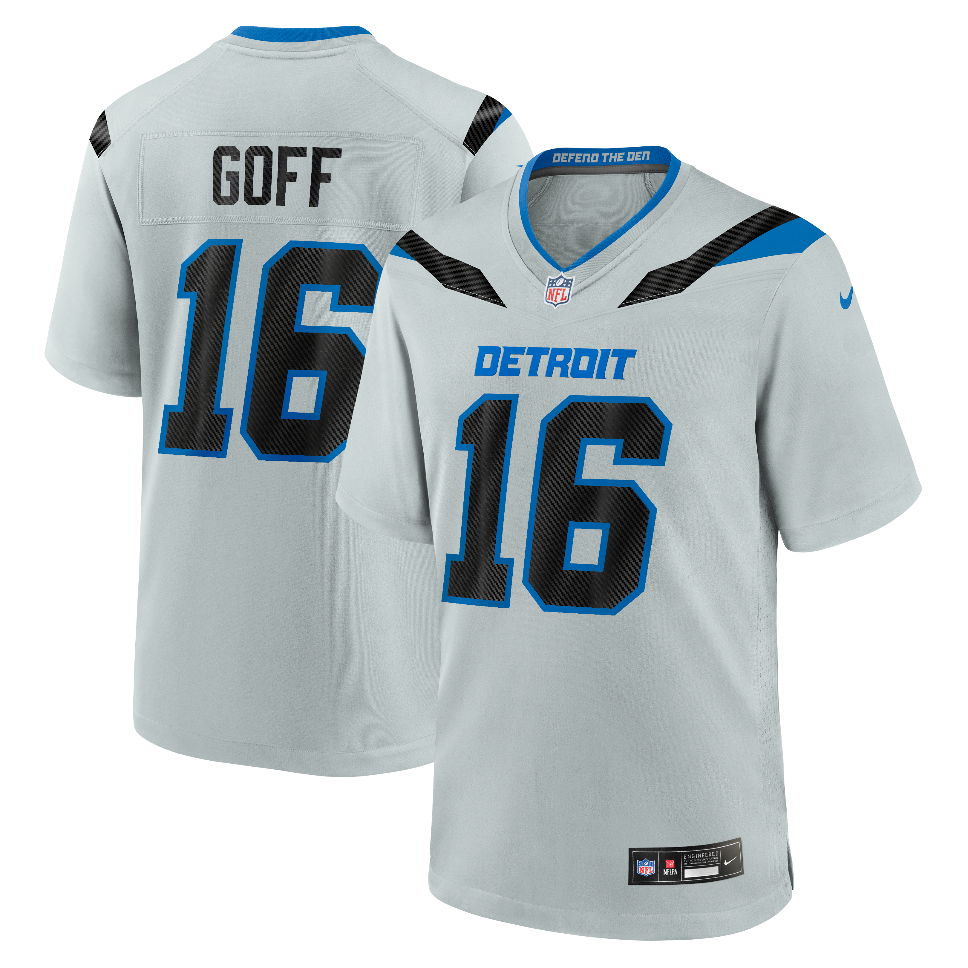 Detroit Lions 2026 Silver Rivalries Game Jersey for Women – Jared Goff