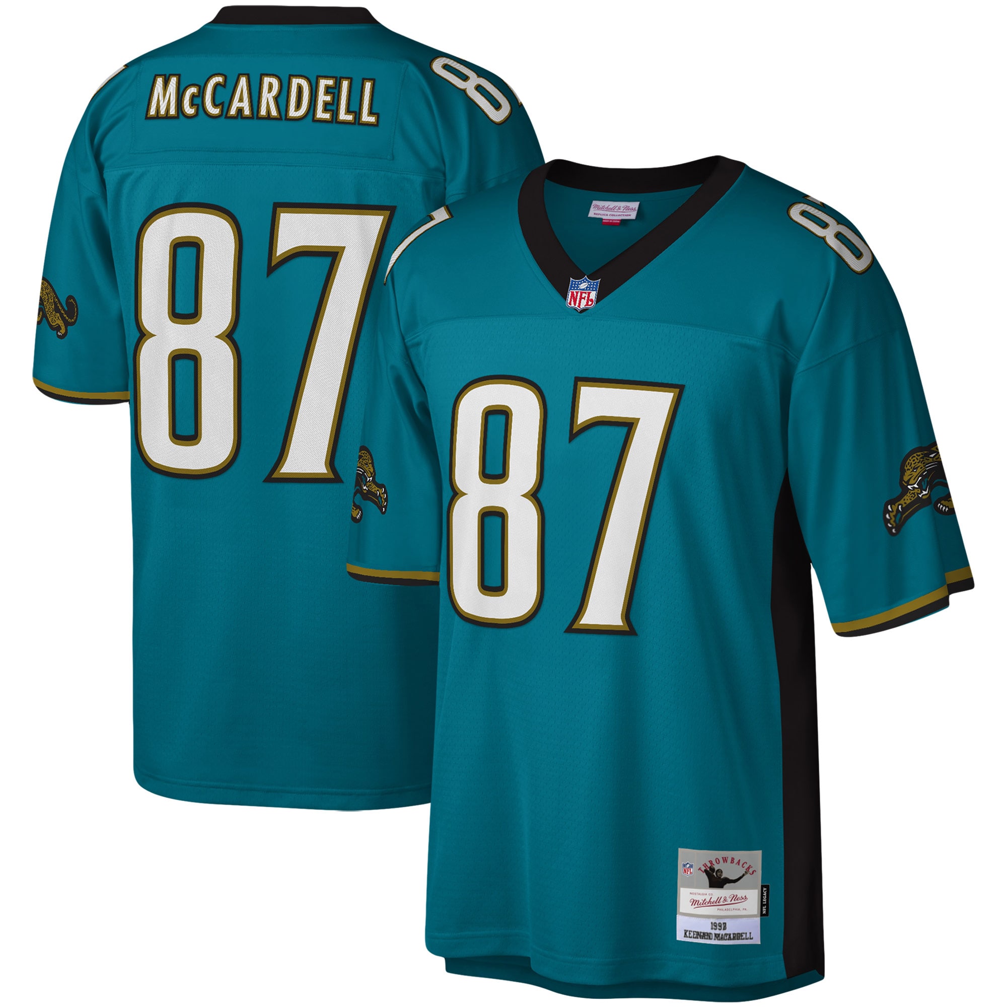 Jacksonville Jaguars Teal Replica Jersey for Men – Keenan McCardell