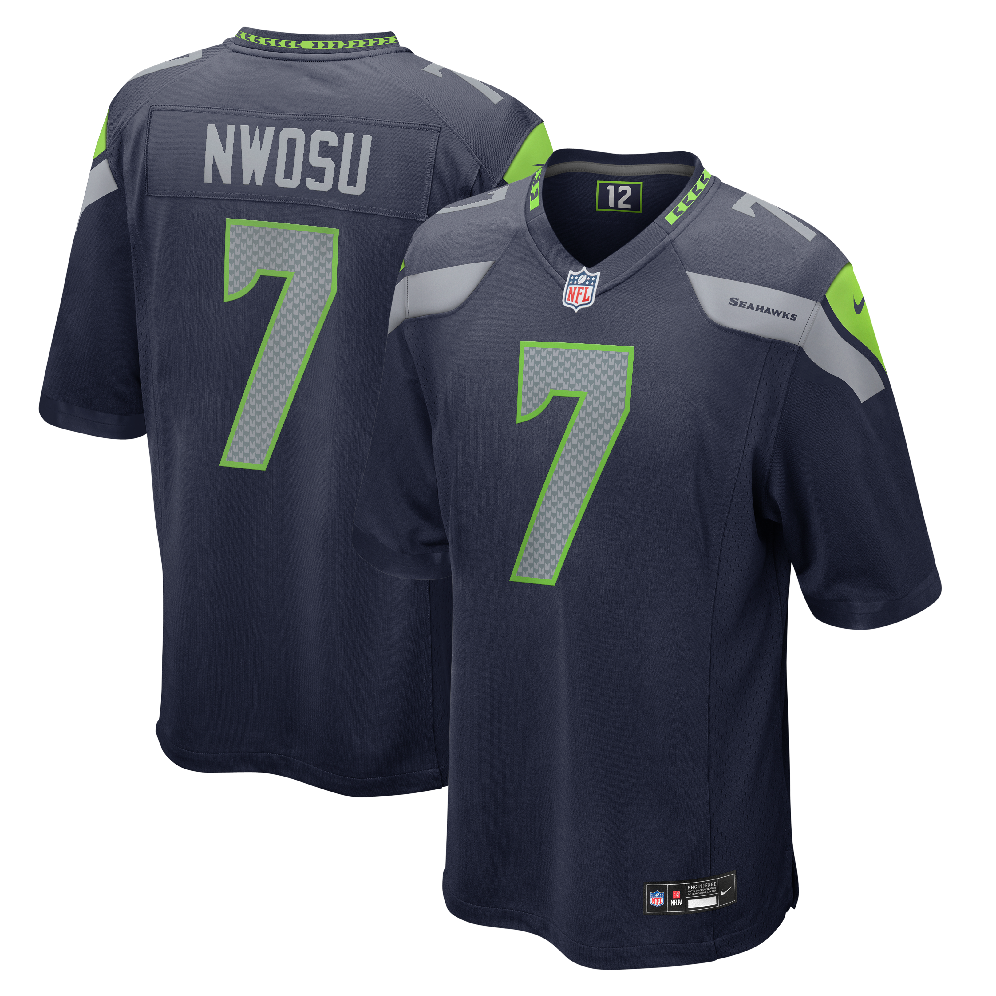 Seattle Seahawks College Game Jersey for Women – Uchenna Nwosu