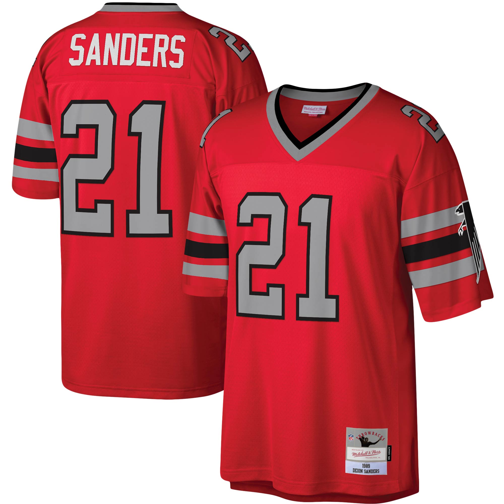 Atlanta Falcons Red Replica Jersey for Men – Deion Sanders