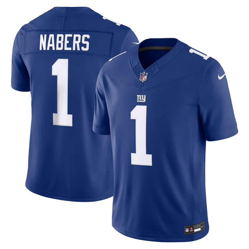 New York Giants Royal Stitched Limited Jersey for Men – Malik Nabers