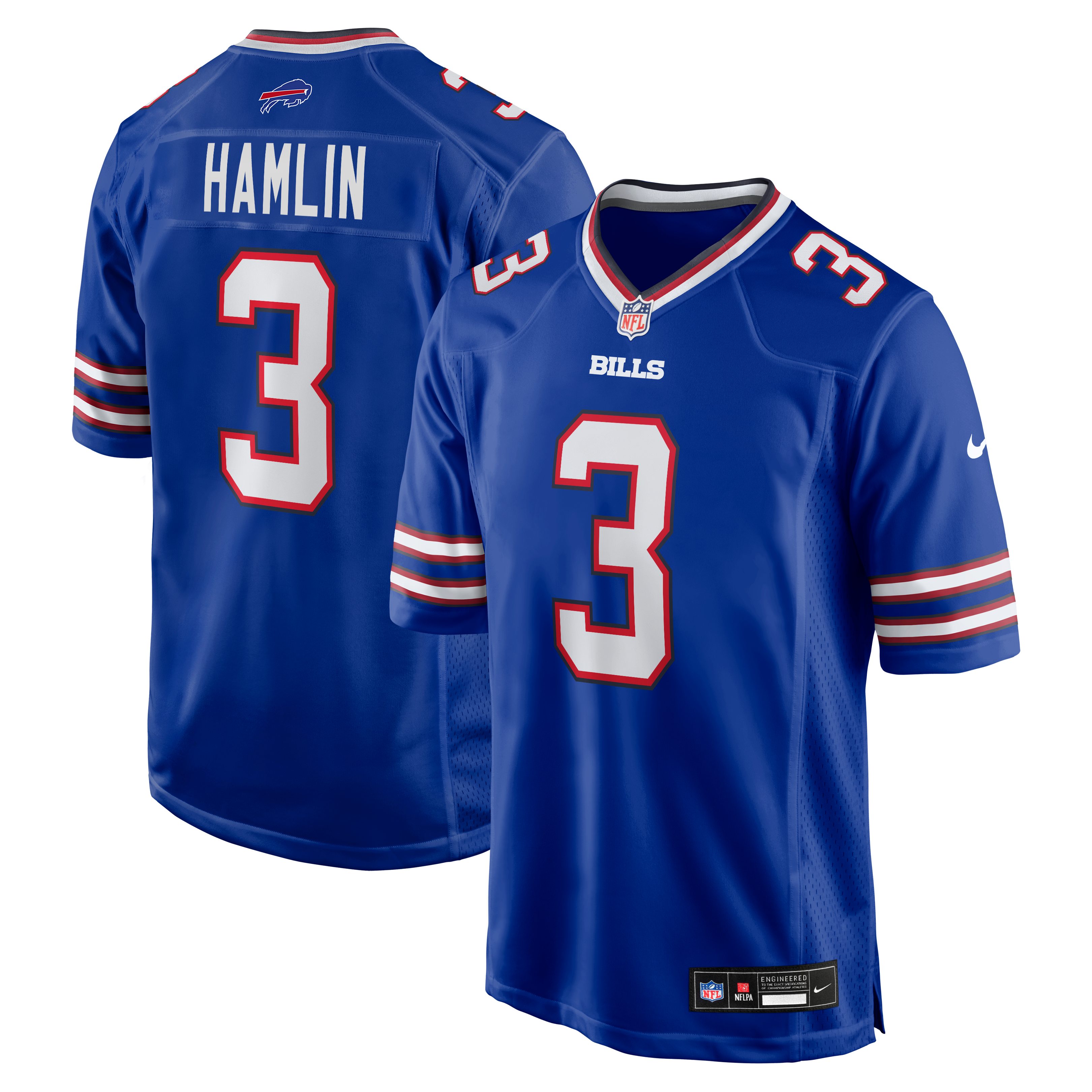 Buffalo Bills Royal Game Jersey for Women – Damar Hamlin
