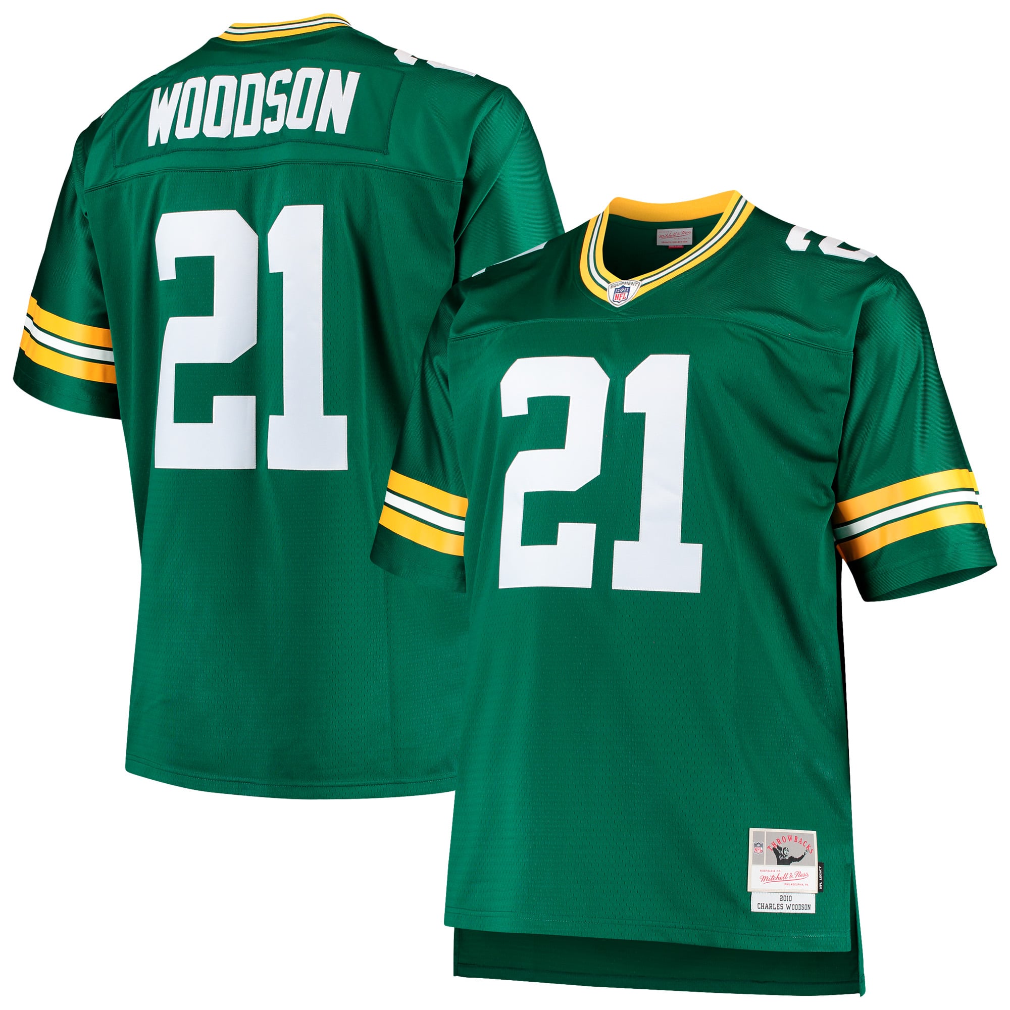 Green Bay Packers 2010 Big Tall Retired Player Jersey for Men – Charles Woodson