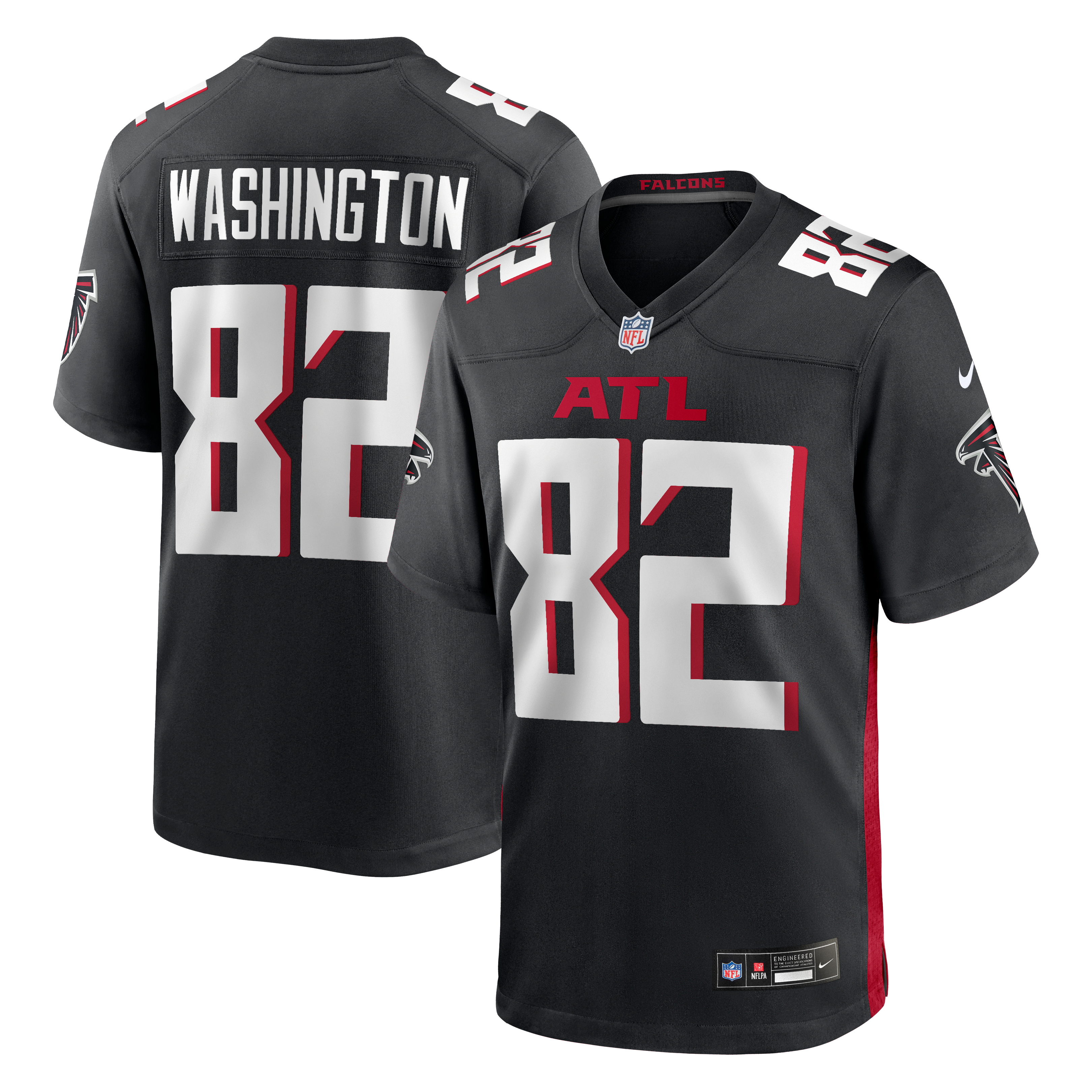 Atlanta Falcons Black Football Game Jersey for Men – Casey Washington